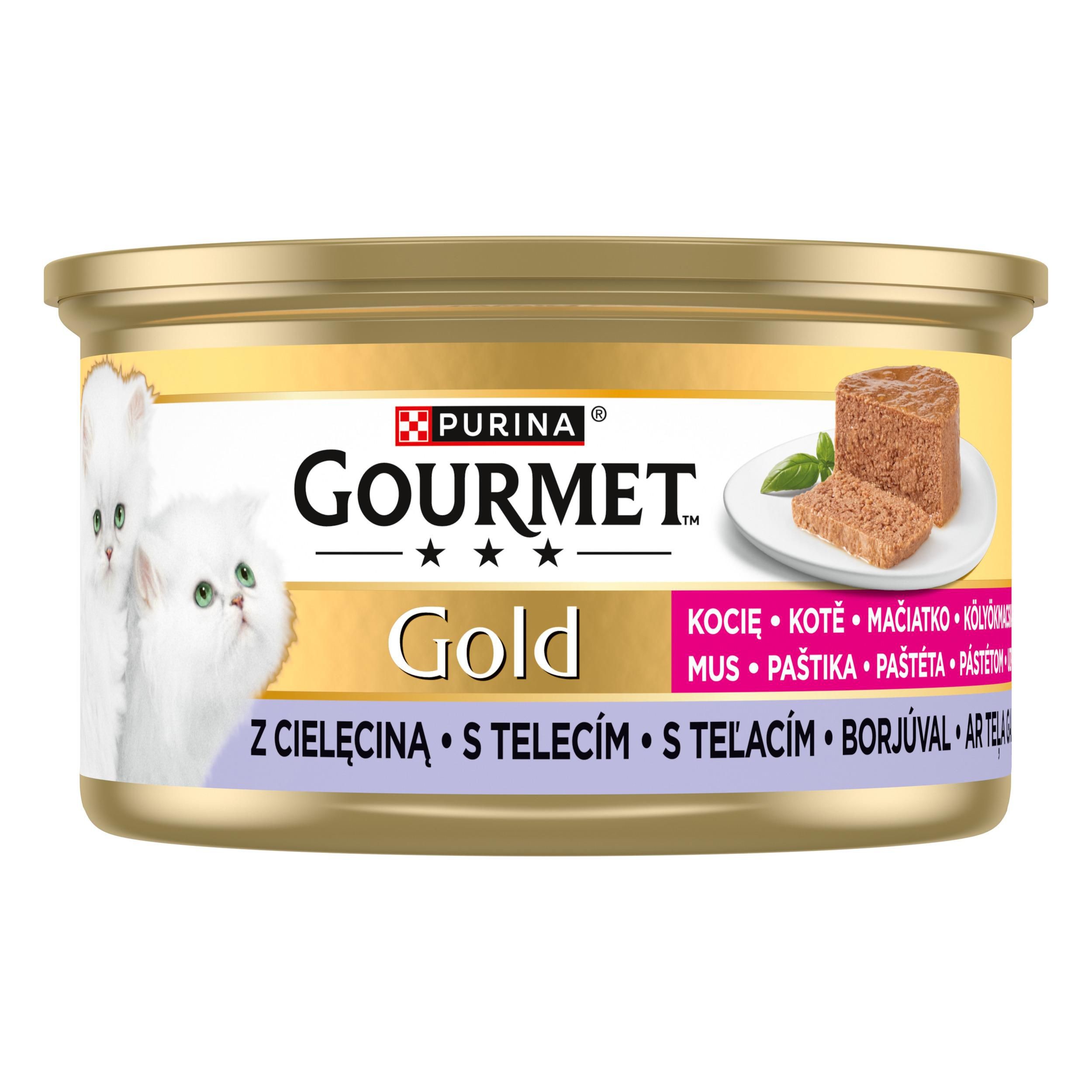 Svět zvířat - Gourmet Gold kitten paštika s telecím 85g