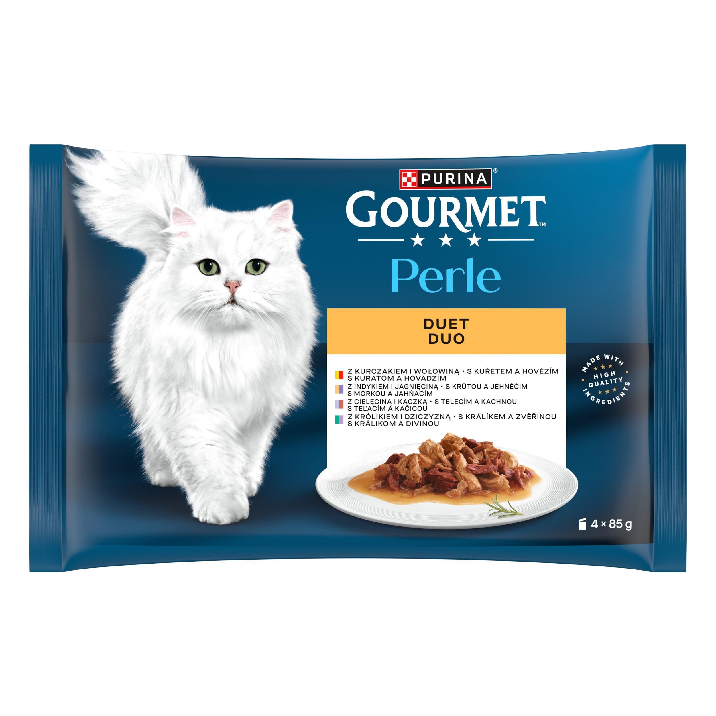 Svět zvířat - Gourmet Perle Duo multipack 4x85 g