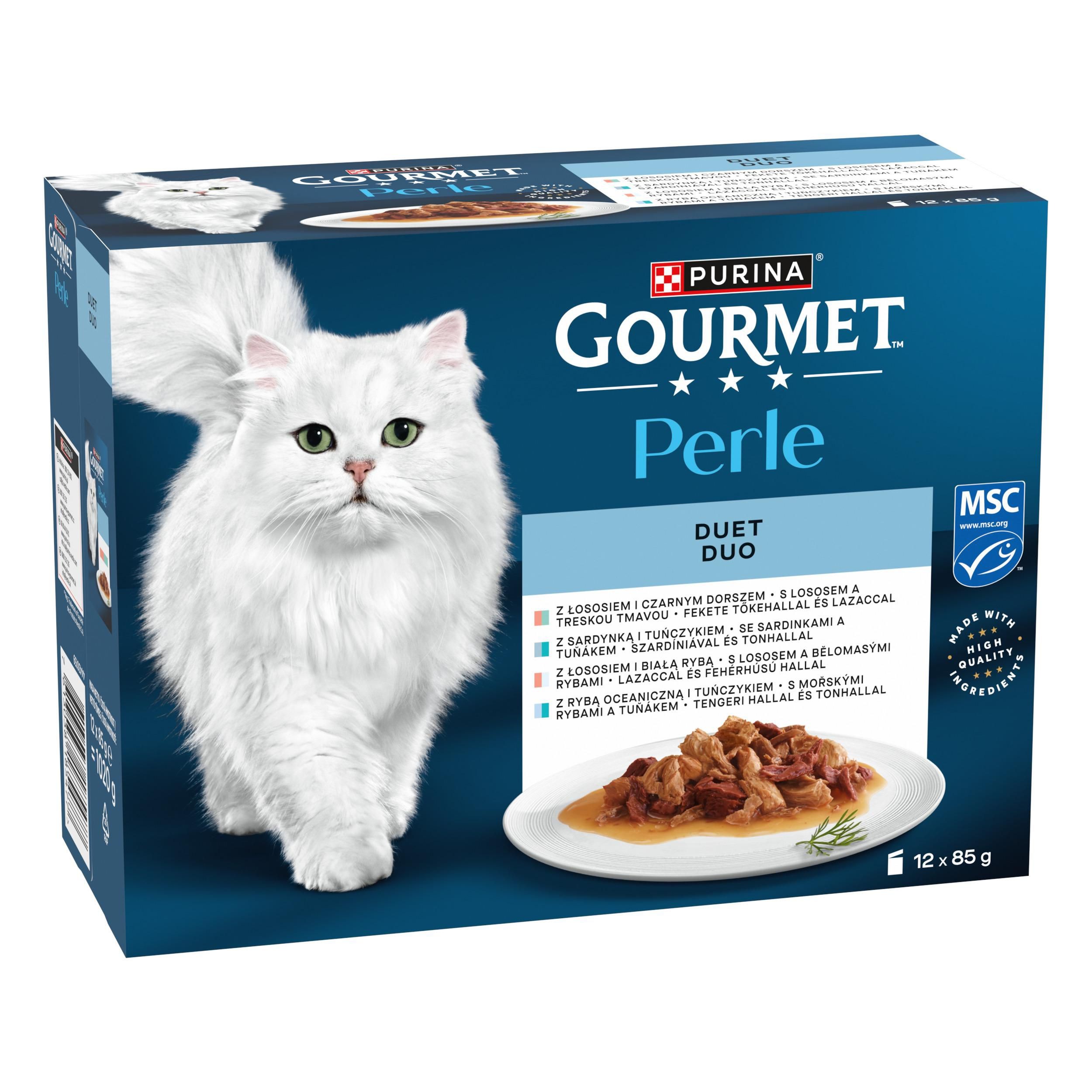 Svět zvířat - Gourmet Perle Duo multipack rybí duo 12x85 g