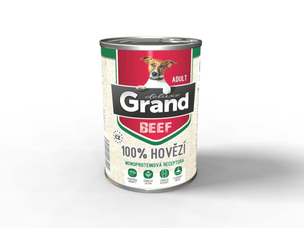 Svět zvířat - Grand 100% Hovězí adult pes 820g