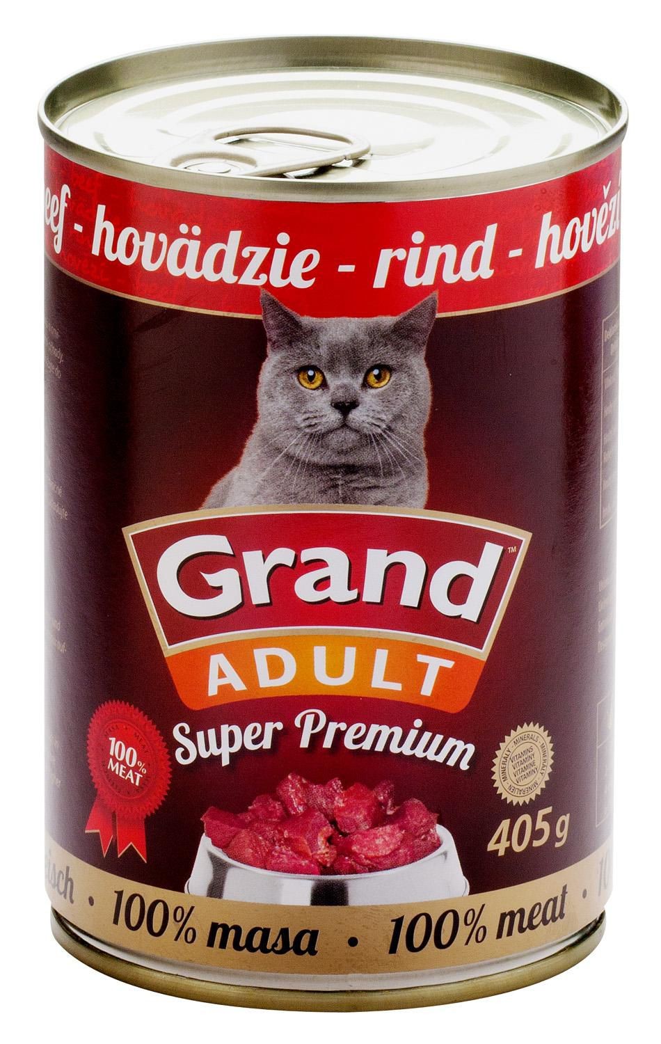 Svět zvířat - Grand Super Premium Hovězí - Cat 405 g