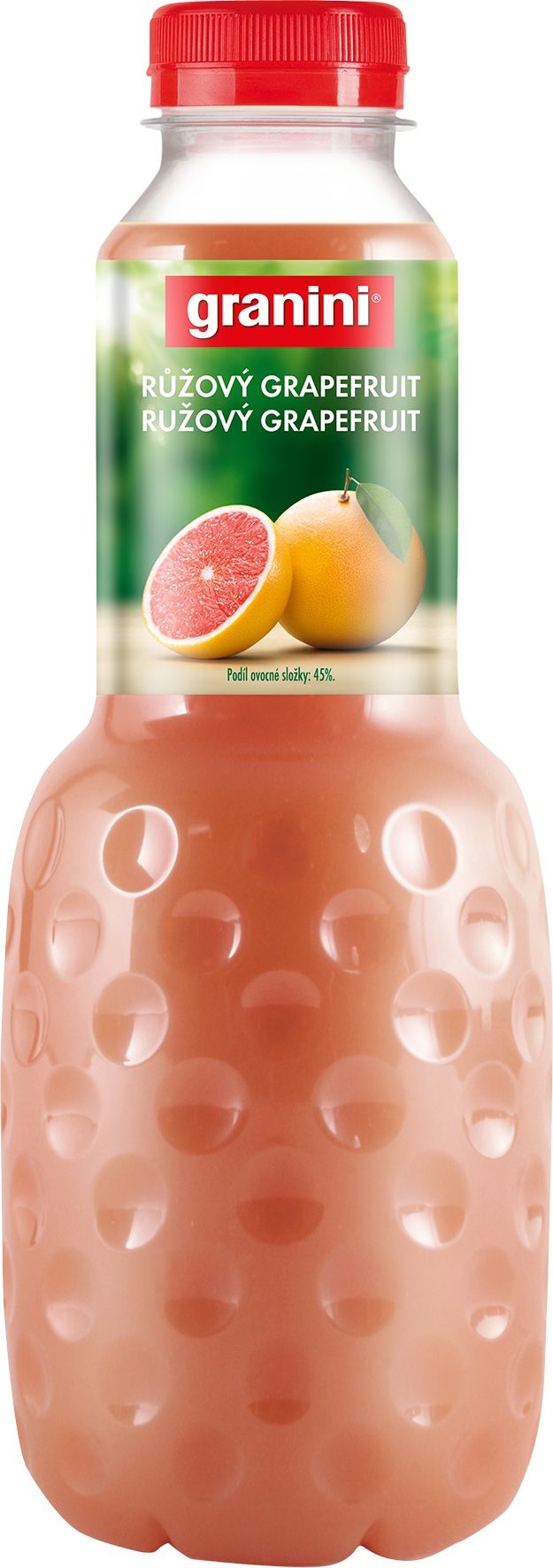 Nápoje - Granini růžový grapefruit pet 1 l