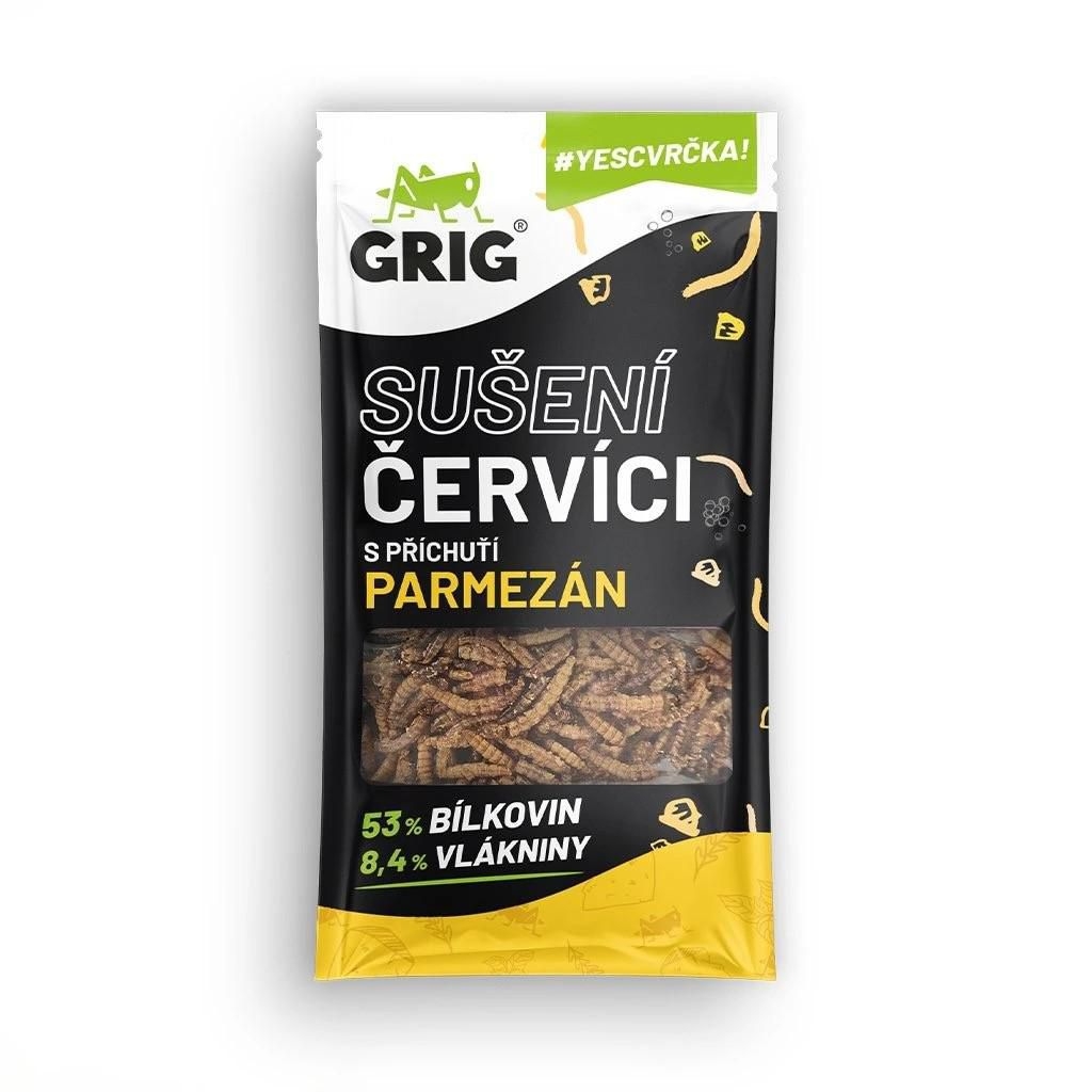 Zdravý svět - Grig Sušení červíci Parmezán 13g