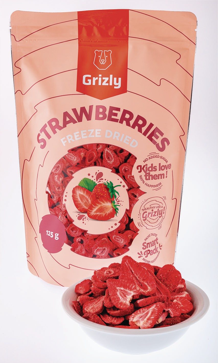 Grizly Jahody lyofilizované XXL 125 g-0