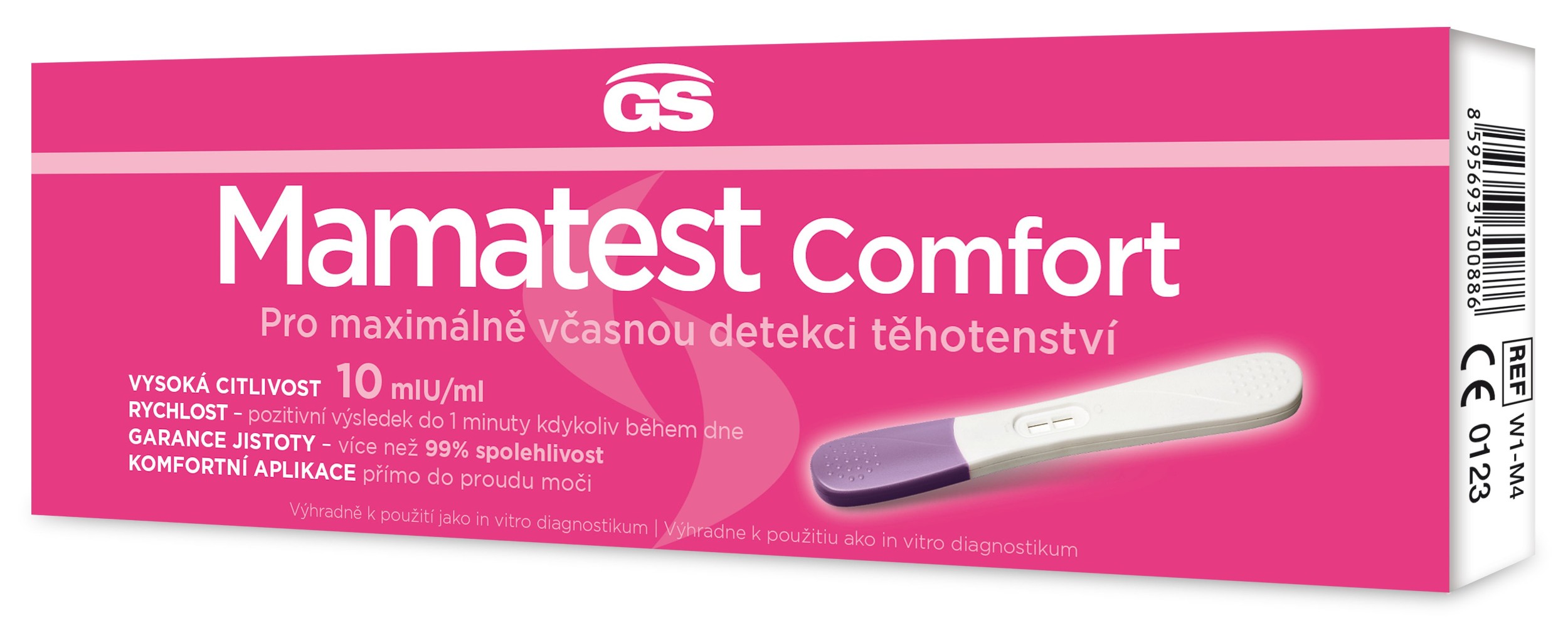 Péče o zdraví - GS Mamatest Comfort těhotenský test