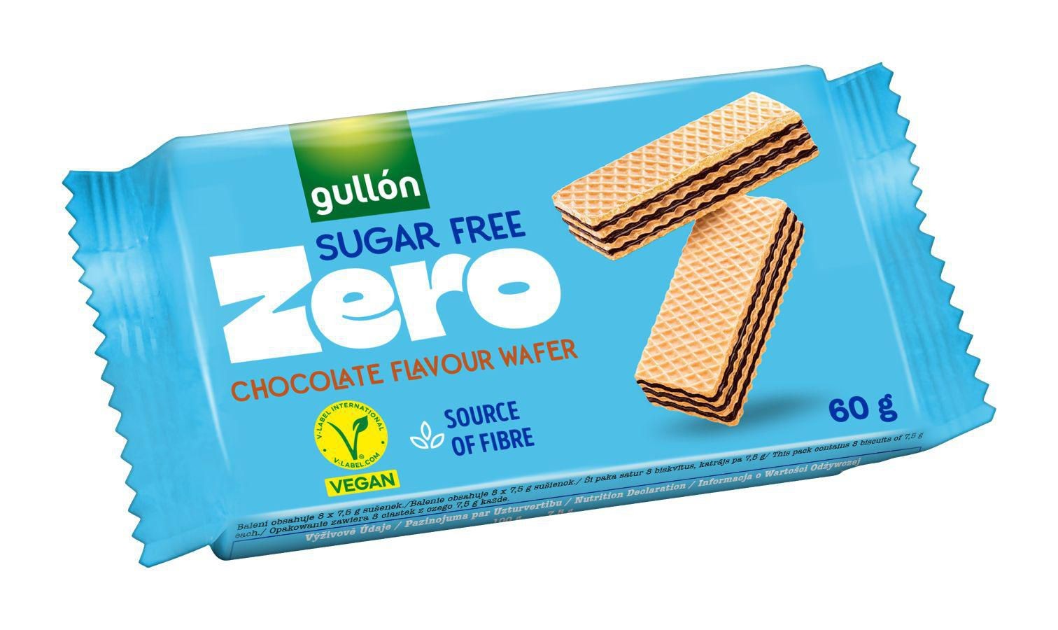 Zdravý svět - Gullón Čokoládové wafle bez cukru 60 g