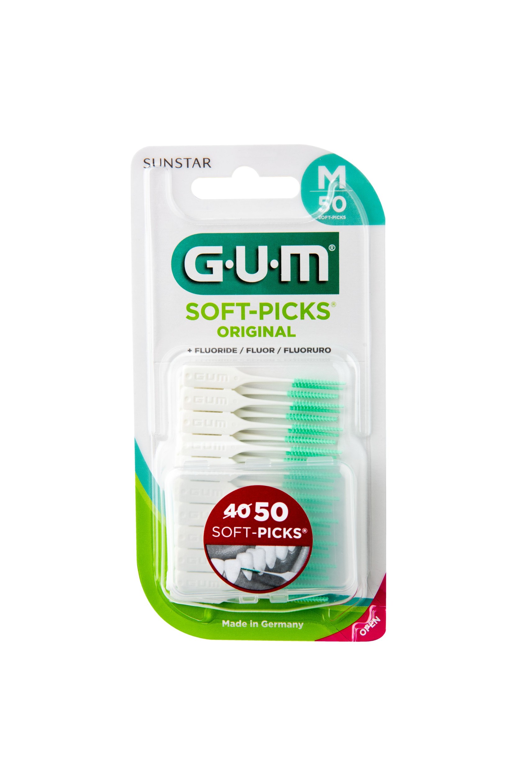 Drogerie a kosmetika - Gum Soft-Picks Original Regular masážní mezizubní kartáčky 40 ks