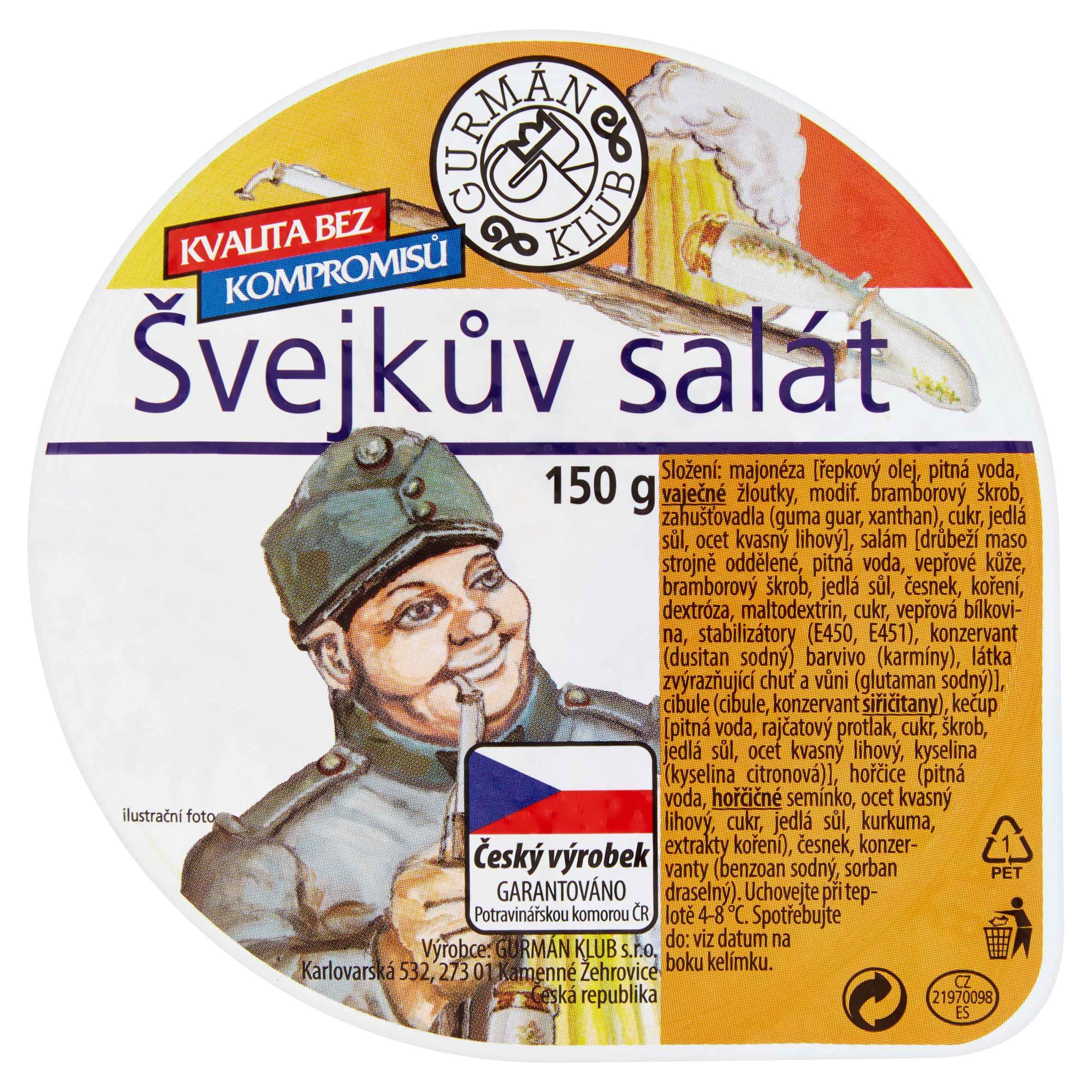 Uzeniny a lahůdky - Gurmán Klub Švejkův salát 150 g