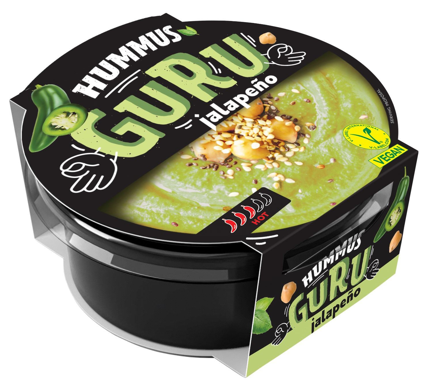 GURU Hummus JALAPENO 180g-0