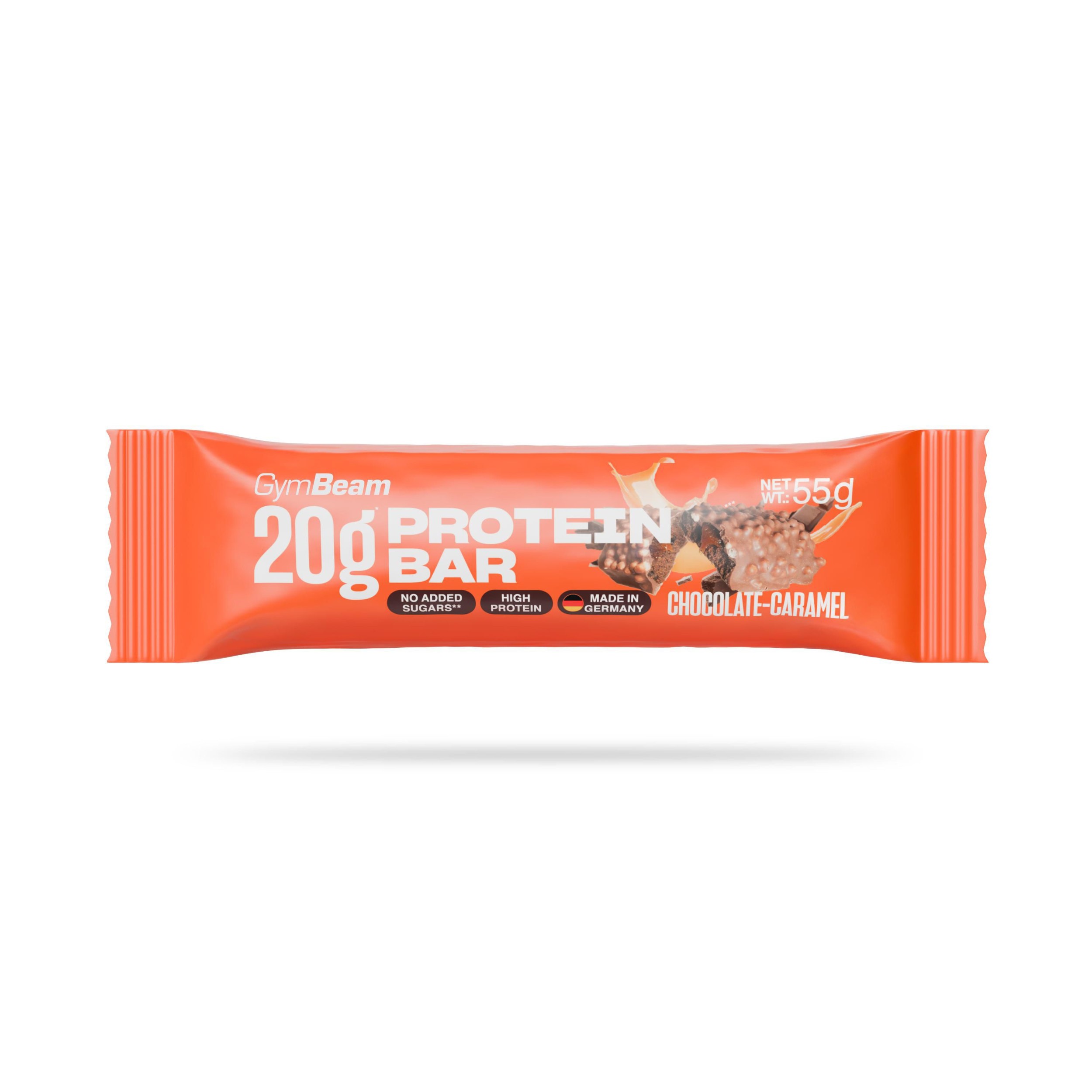Domácnost a Zahrada - GymBeam 20 g Protein bar čokoláda-karamel 55 g