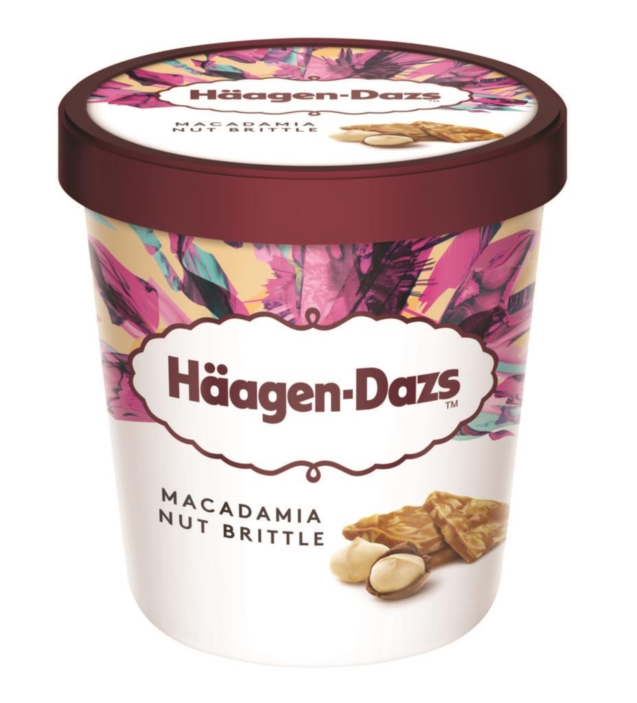 Mražené potraviny - Häagen-Dazs Macadamia Nut Brittle 460 ml