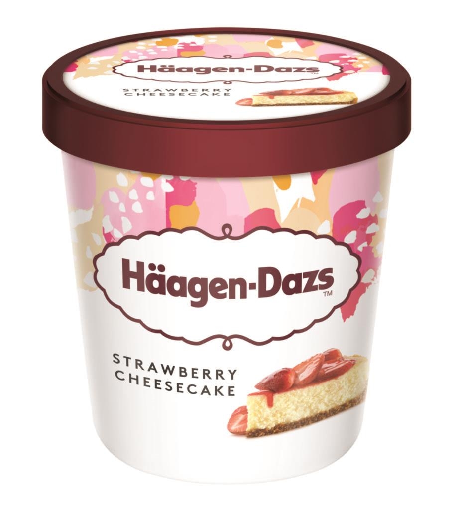 Mražené potraviny - Häagen-Dazs Strawberry cheescake cream 460 ml