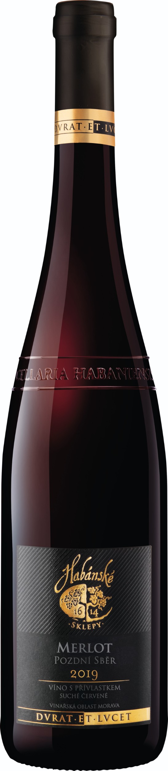 Nápoje - Habánské sklepy Merlot pozdní sběr 0,75l
