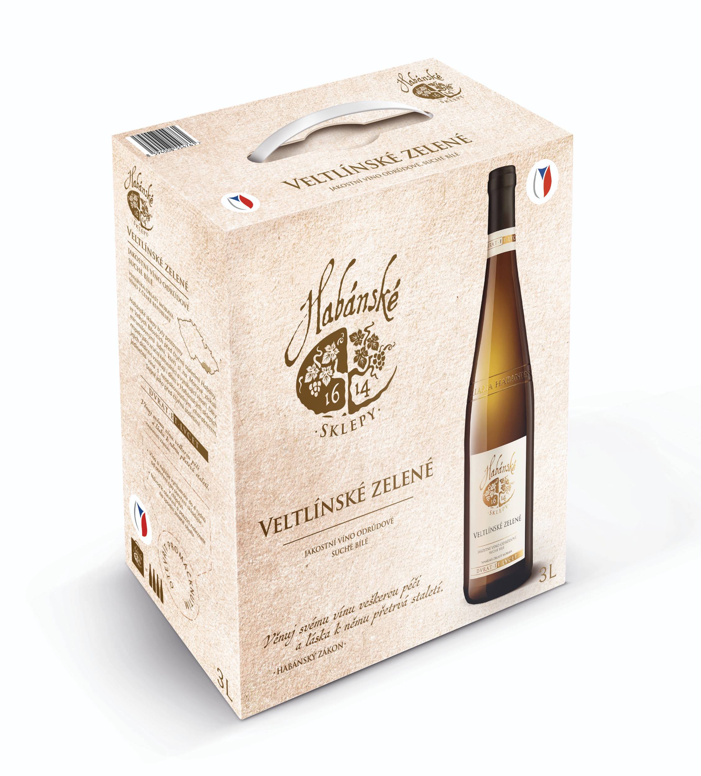 Nápoje - Habánské sklepy Veltlínské zelené Bag in Box 3l
