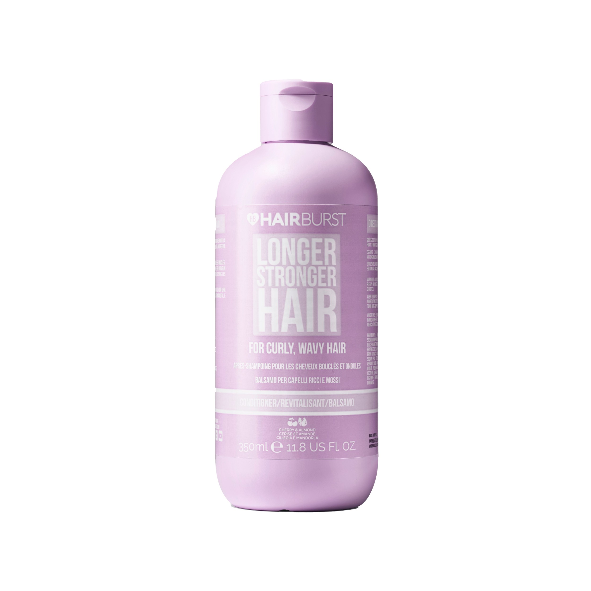 Drogerie a kosmetika - Hairburst kondicionér na kudrnaté vlasy Longer Stronger Hair Cherry & Almond 350 ml