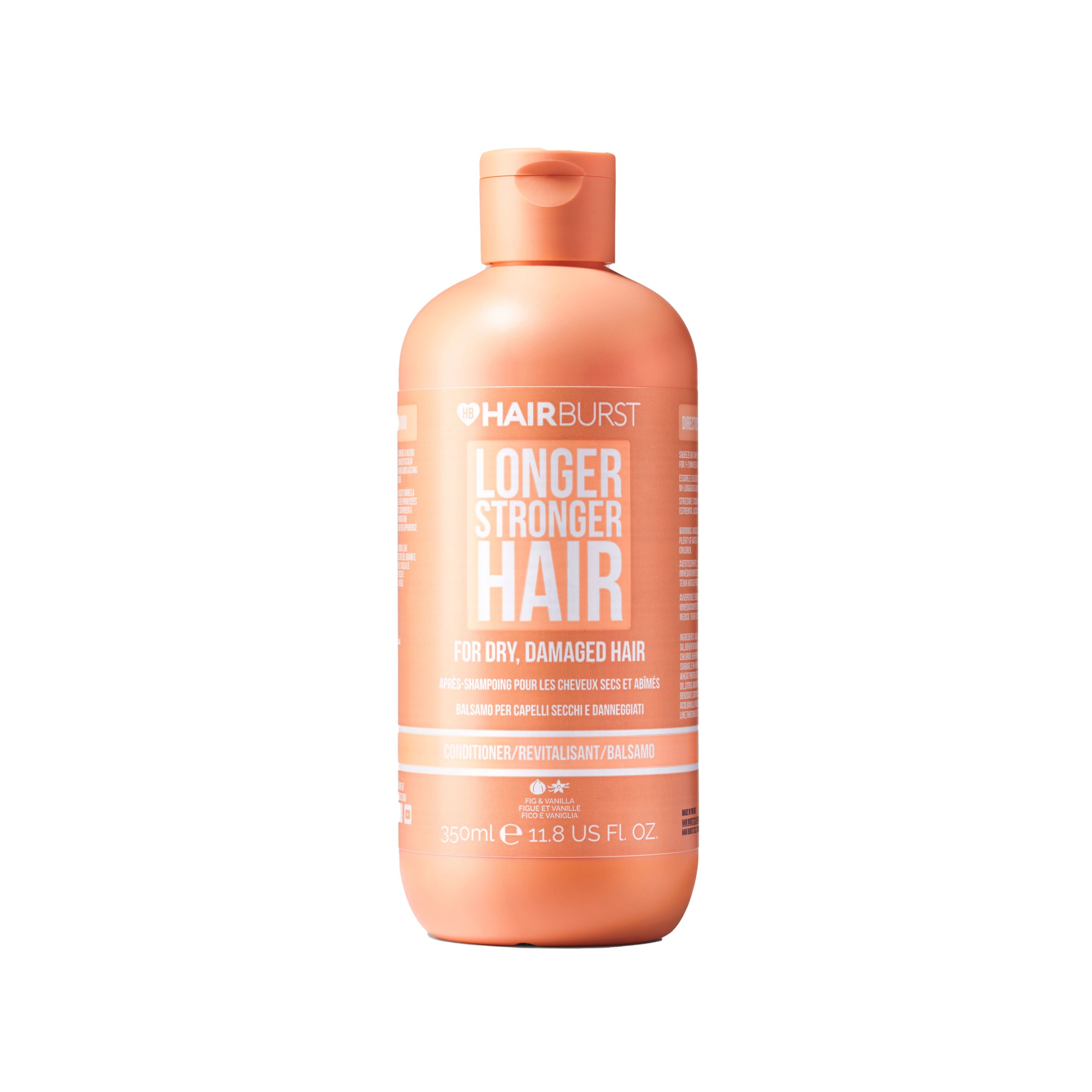 Drogerie a kosmetika - Hairburst kondicionér na suché vlasy Longer Stronger Hair Fig & Vanilla 350 ml