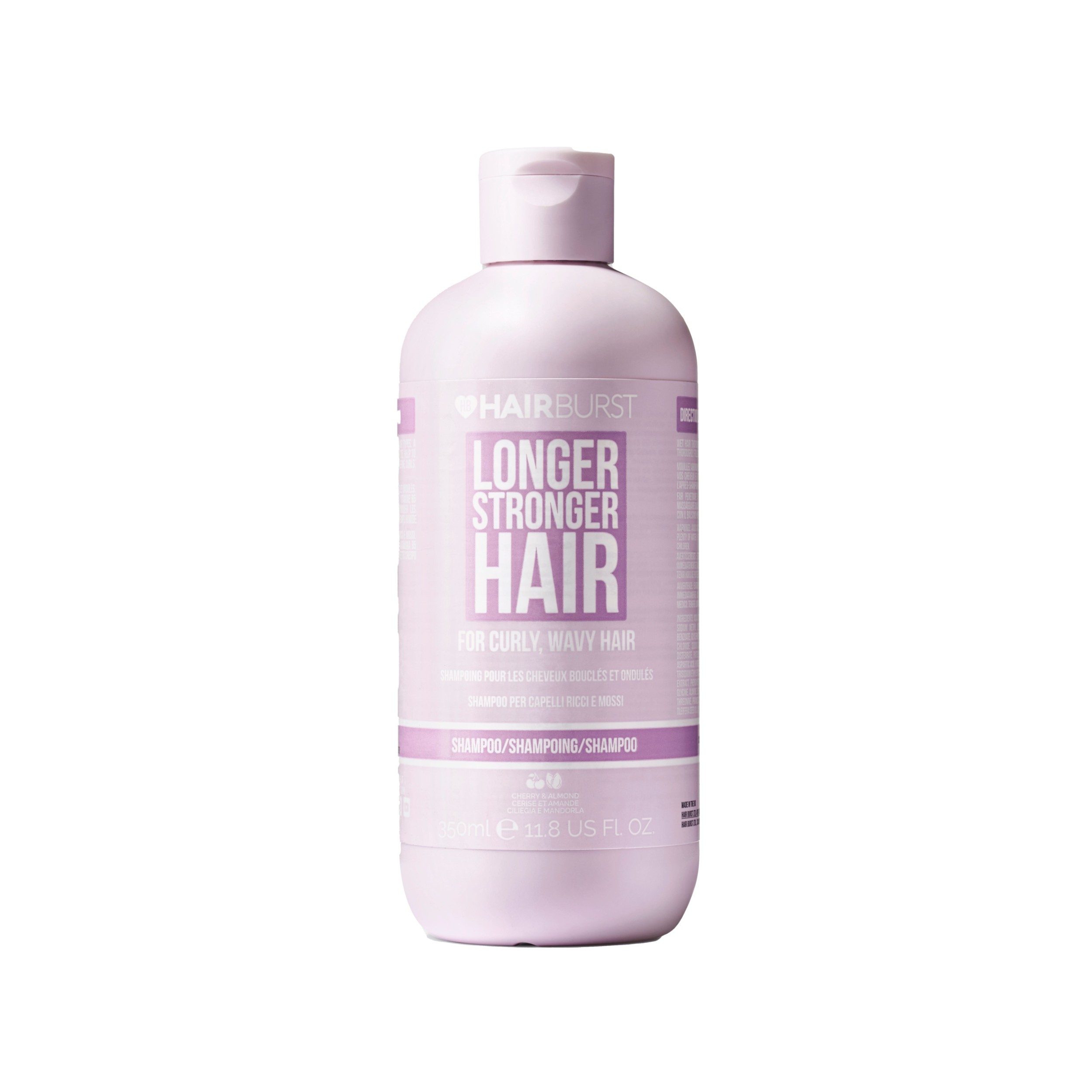 Drogerie a kosmetika - Hairburst šampon na kudrnaté vlasy Longer Stronger Hair Cherry & Almond 350 ml
