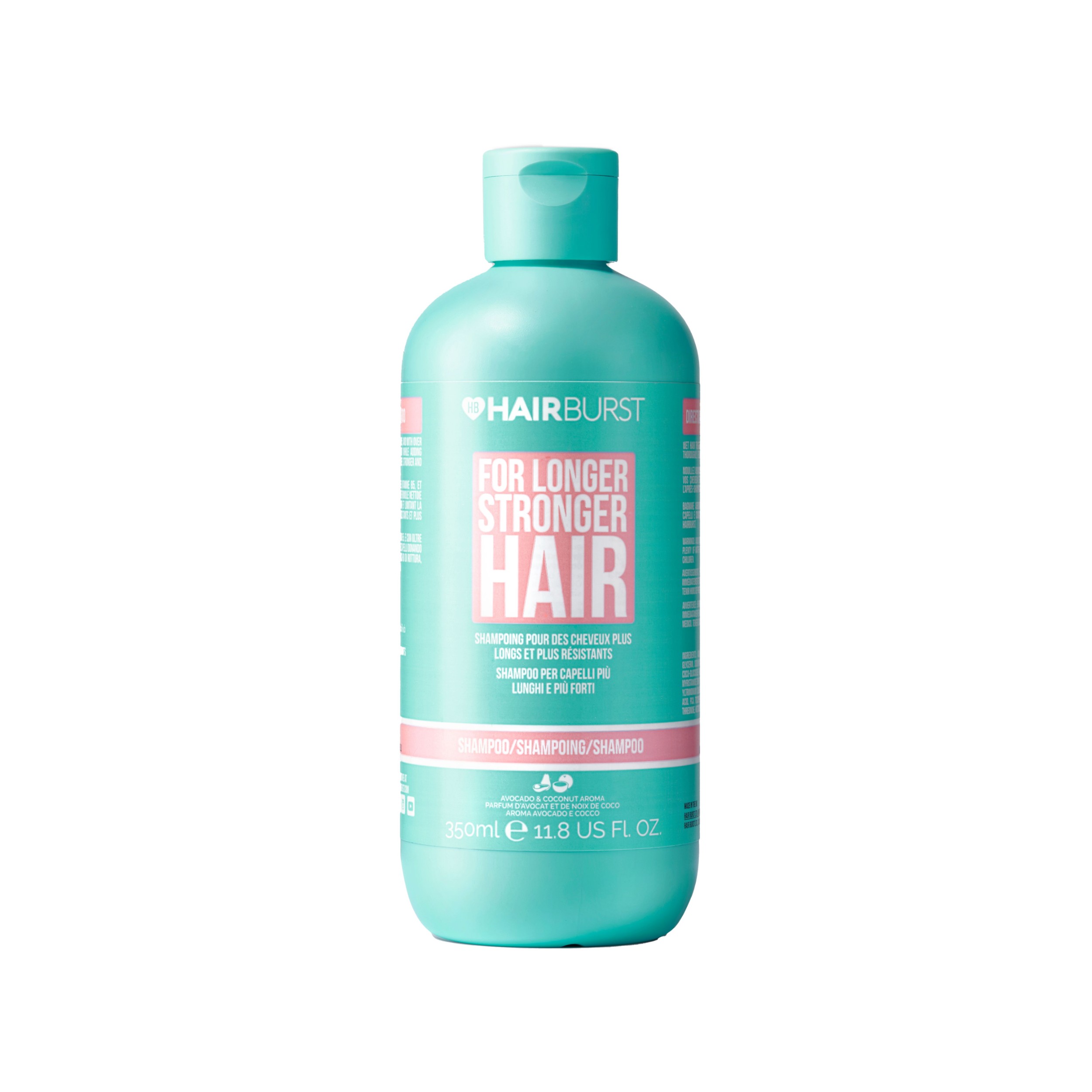Drogerie a kosmetika - Hairburst šampon na vlasy Longer Stronger Hair Avocado & Coconut 350 ml