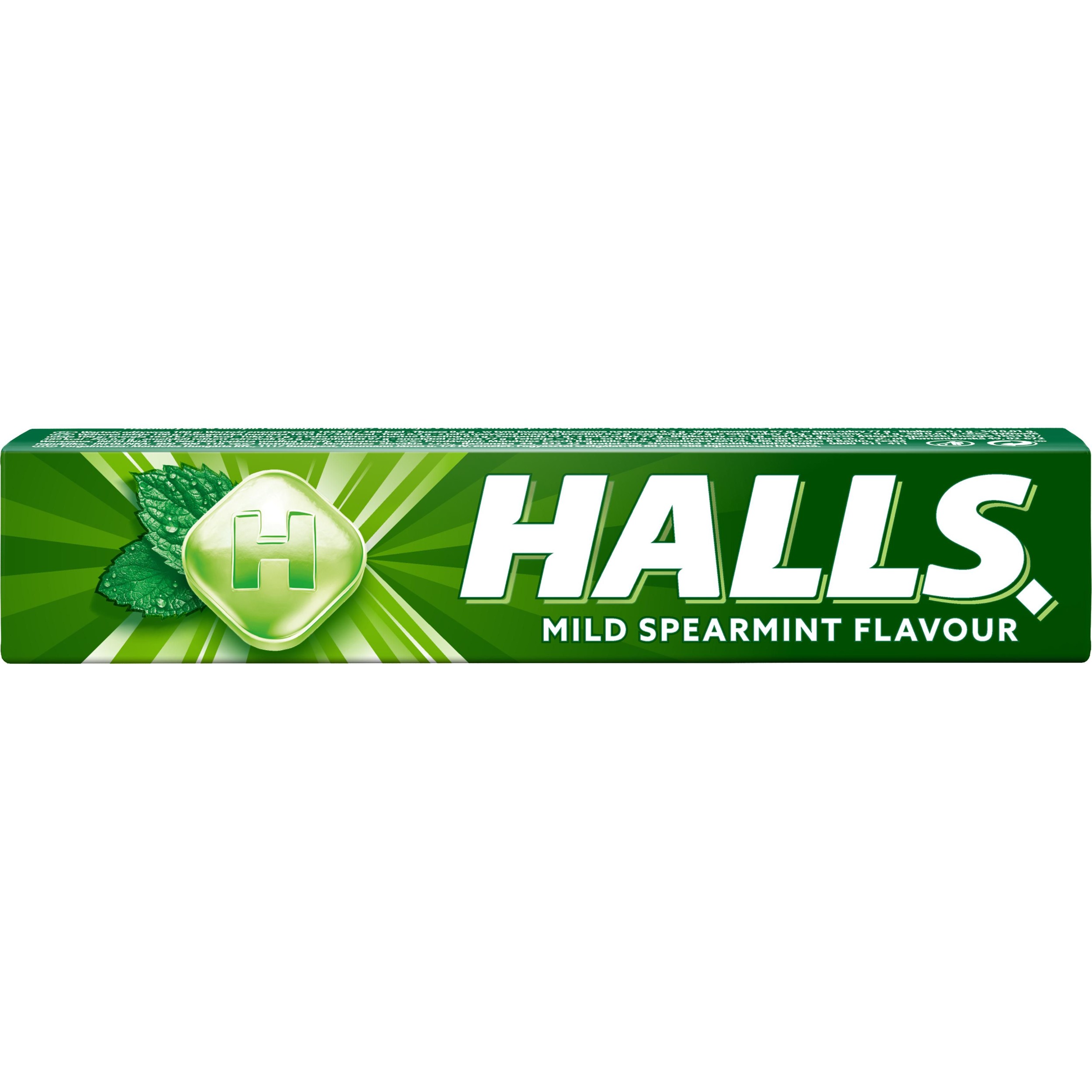 Trvanlivé potraviny - Halls SPEARMINT bonbóny mátové 33,5g