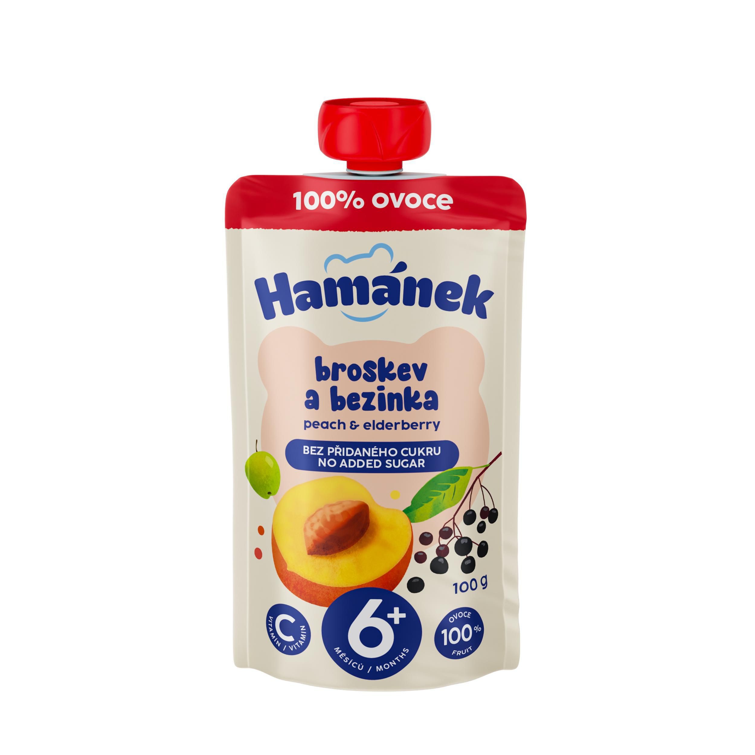 Svět dětí - Hamánek Broskev, bezinka, jablko 100g