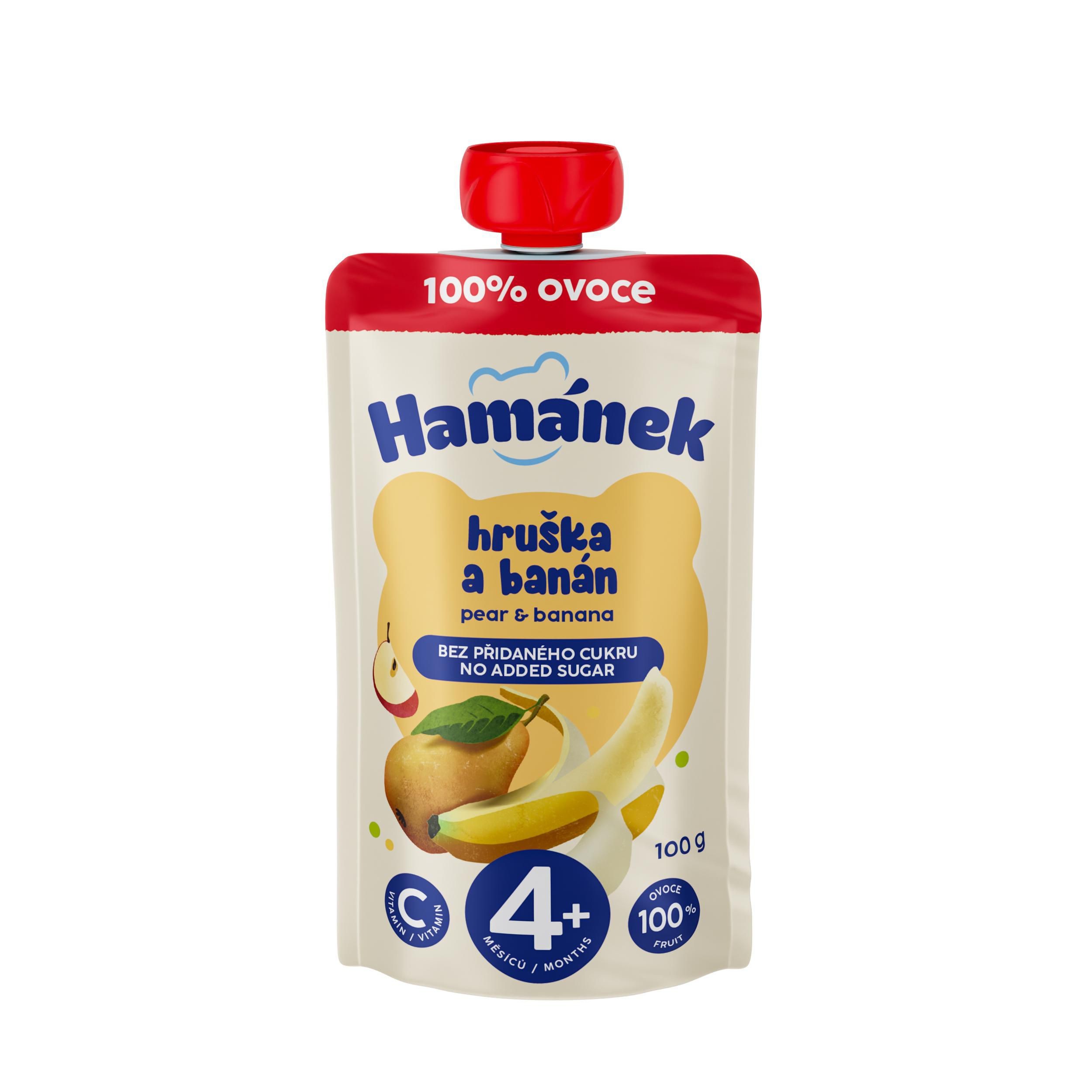 Svět dětí - Hamánek Hruška banán přesnídávka 100 g