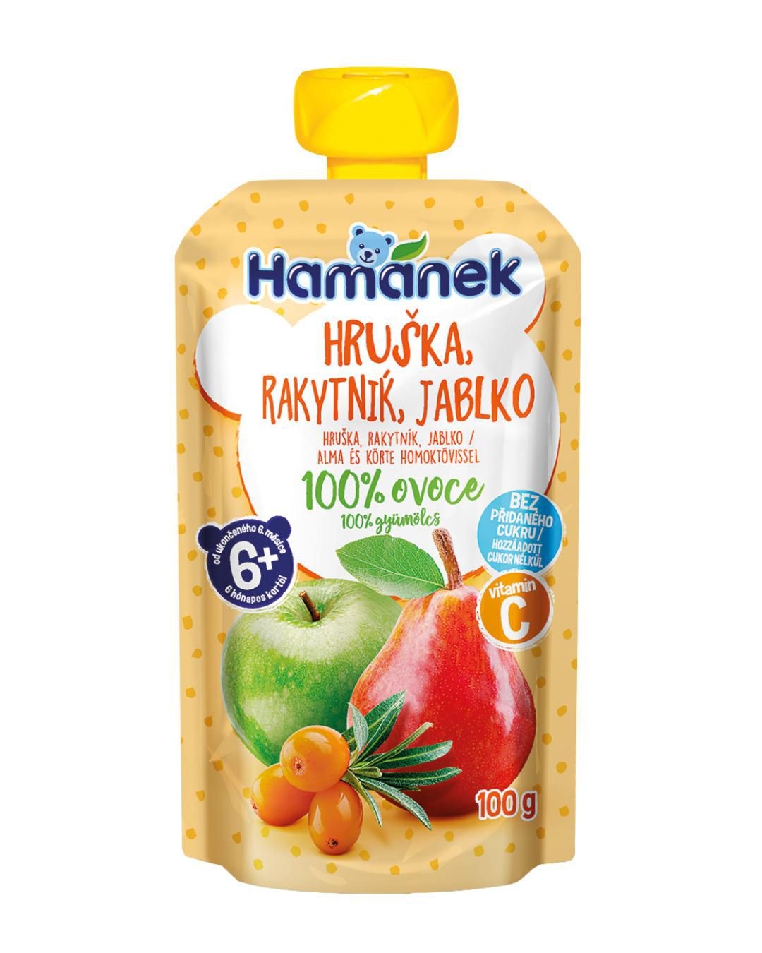 Svět dětí - Hamánek Hruška, rakytník, jablko 100 g