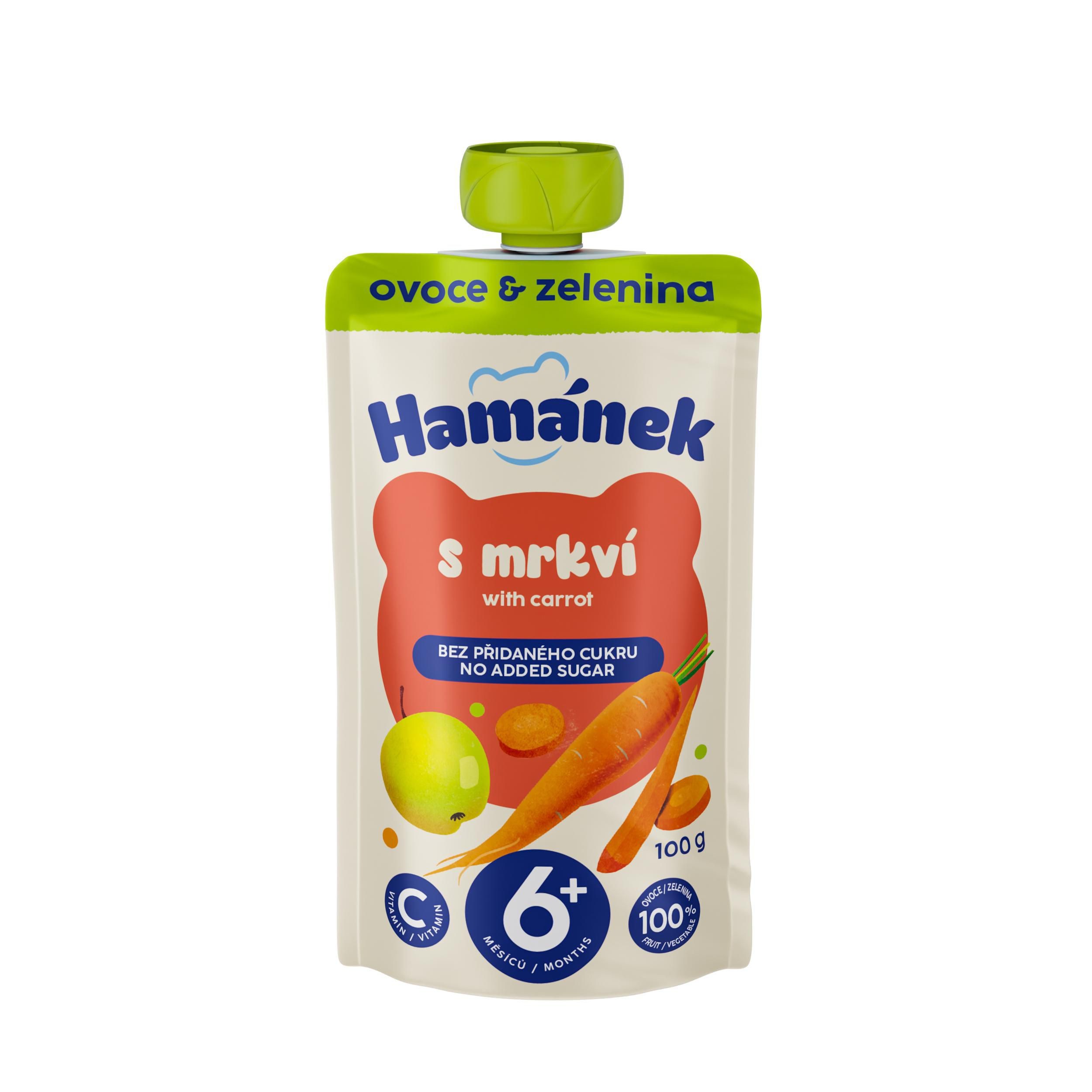 Svět dětí - Hamánek Jablko mrkev přesnídávka 100 g