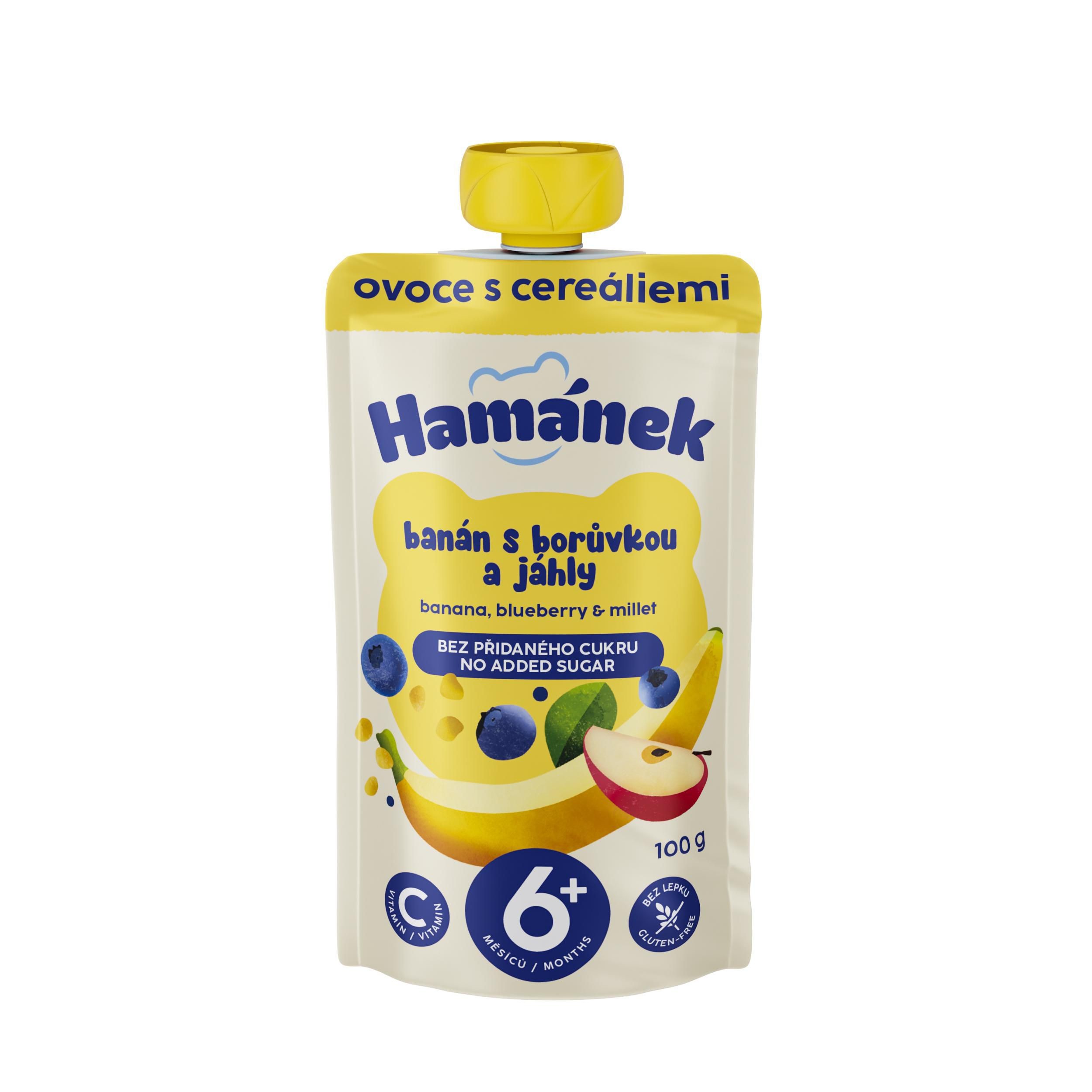 Svět dětí - Hamánek Jablko s banánem, borůvkou & jáhly 100 g
