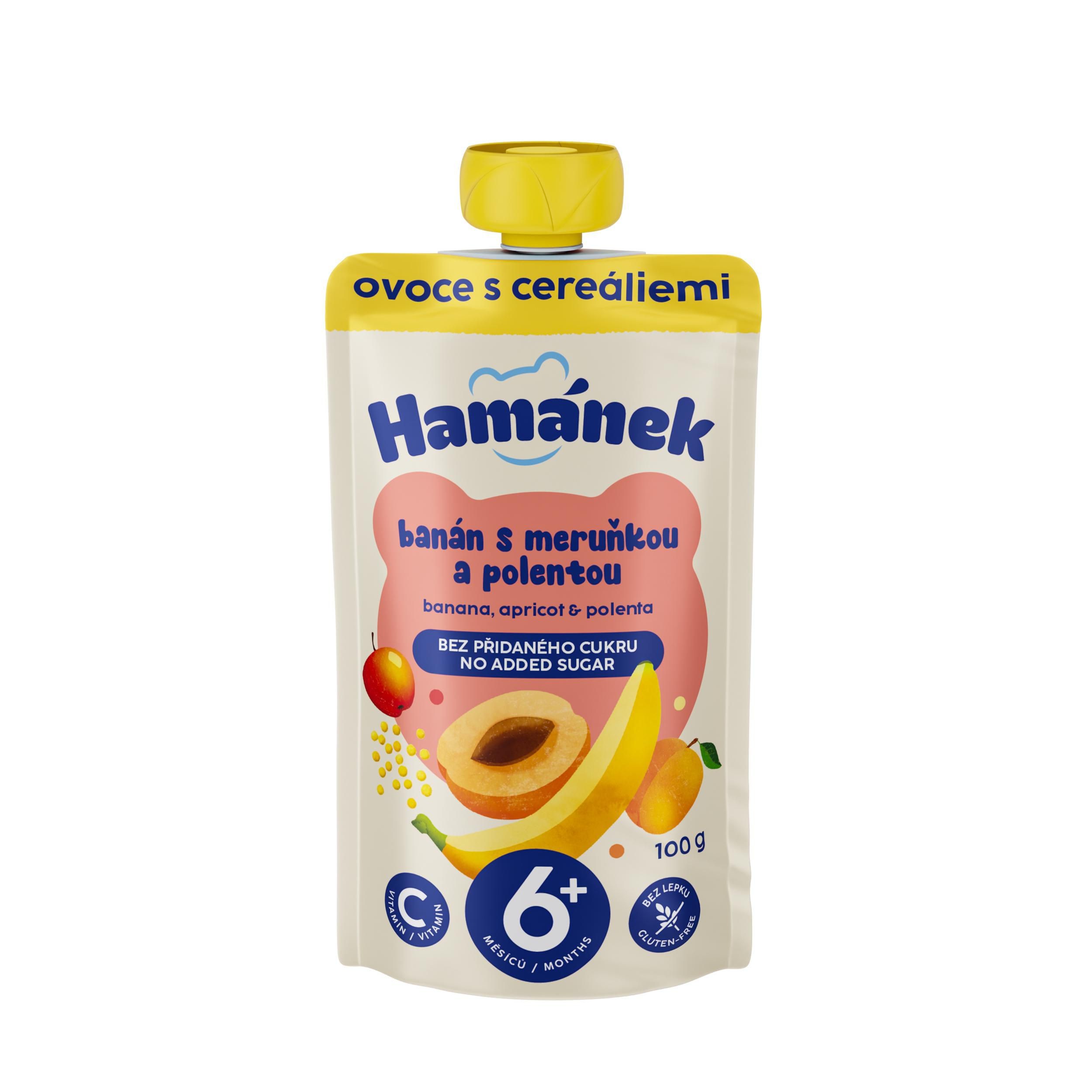Svět dětí - Hamánek Jablko s banánem, meruňkou & polentou 100 g