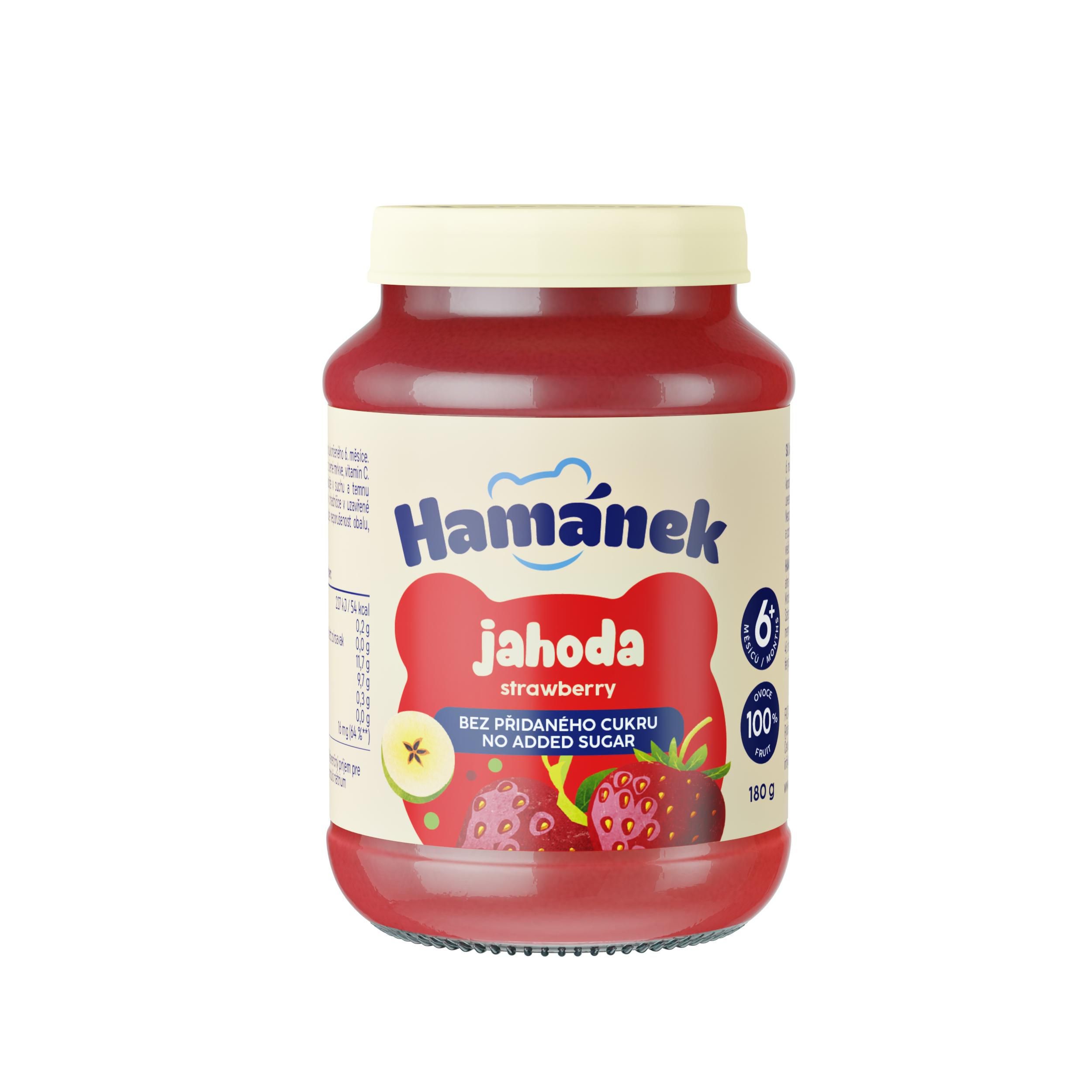 Svět dětí - Hamánek Jahoda 100% ovoce kojenecká výživa od uk. 6. m, 180g