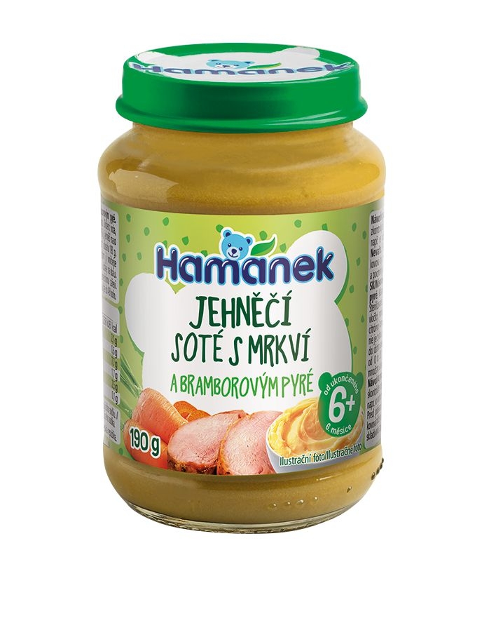 Svět dětí - Hamánek Jehněčí soté s mrkví a bramborovou kaší 190 g