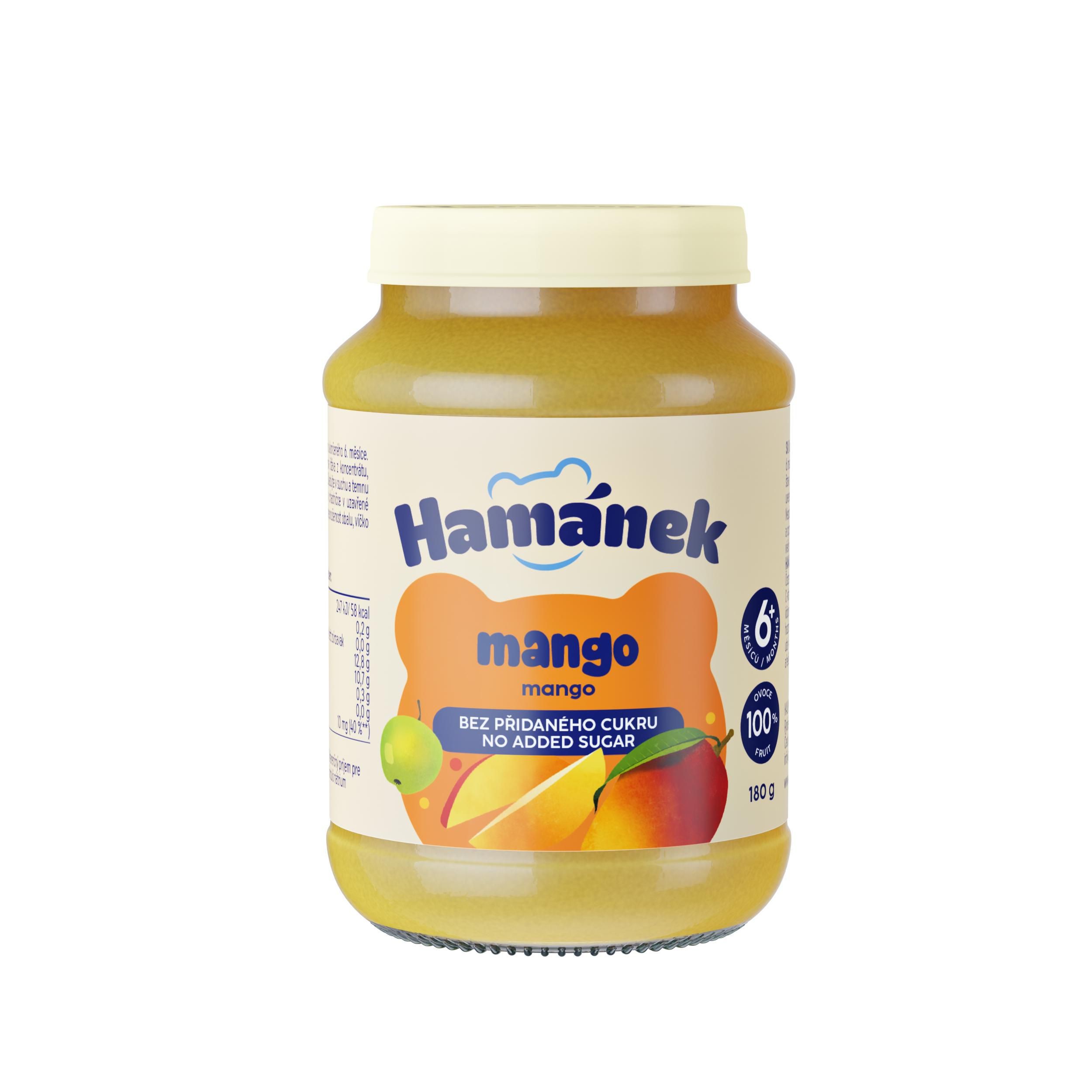 Svět dětí - Hamánek Mango 100% ovoce kojenecká výživa, od uk. 6. m, 180g