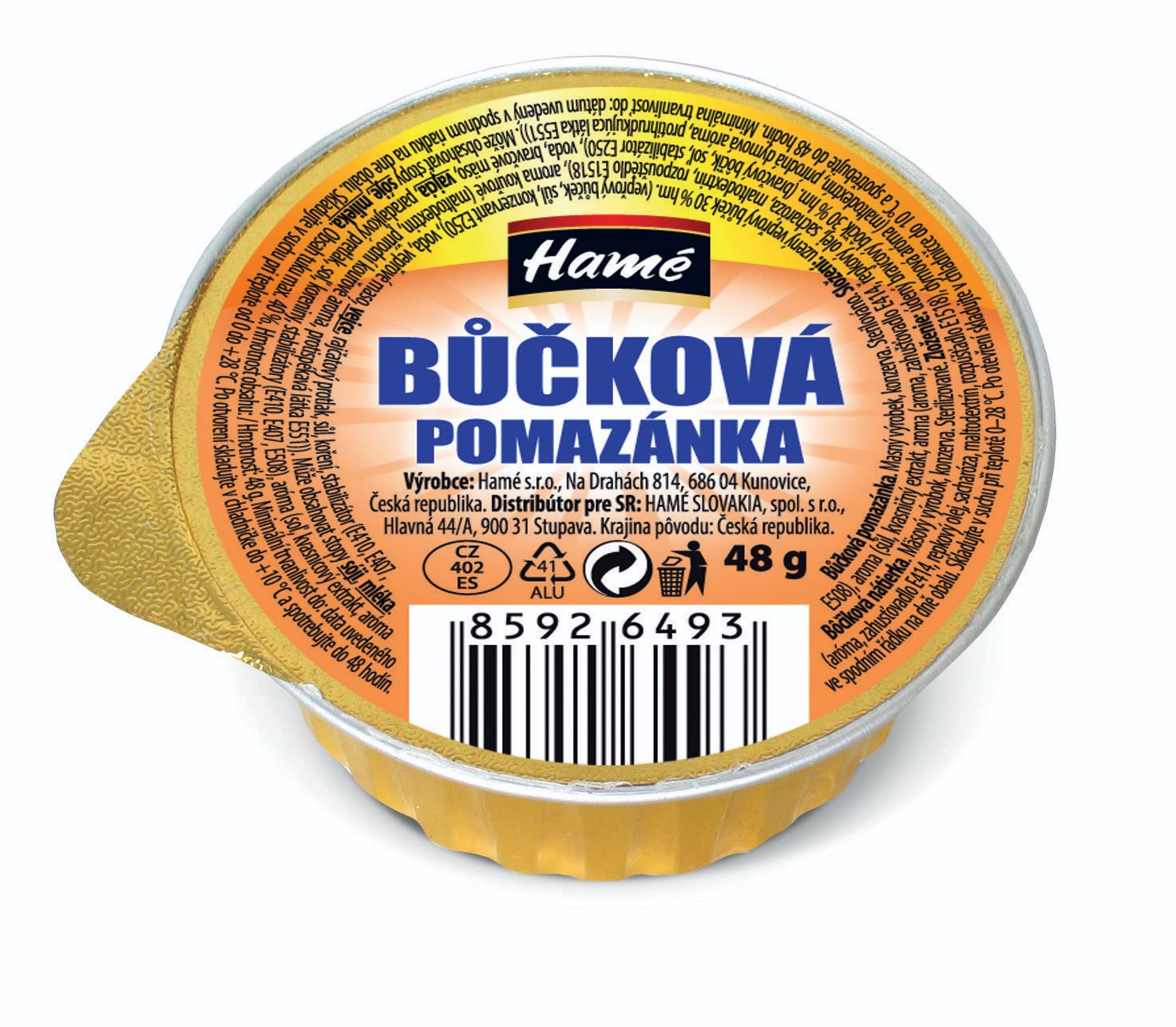 Trvanlivé potraviny - Hamé Bůčková pomazánka 48 g