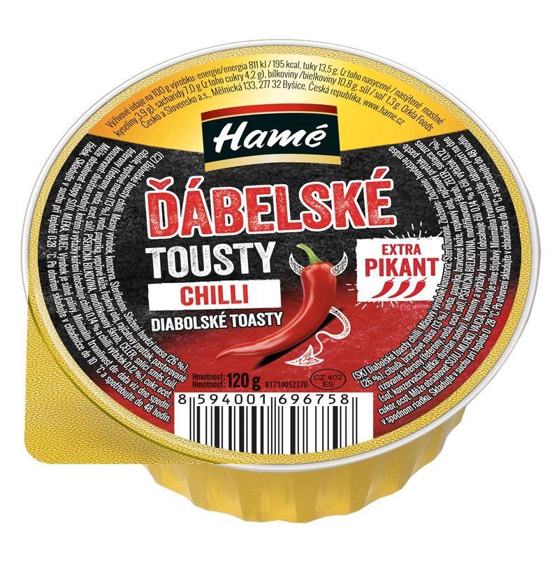 Trvanlivé potraviny - Hamé Ďábelské tousty chilli 120g
