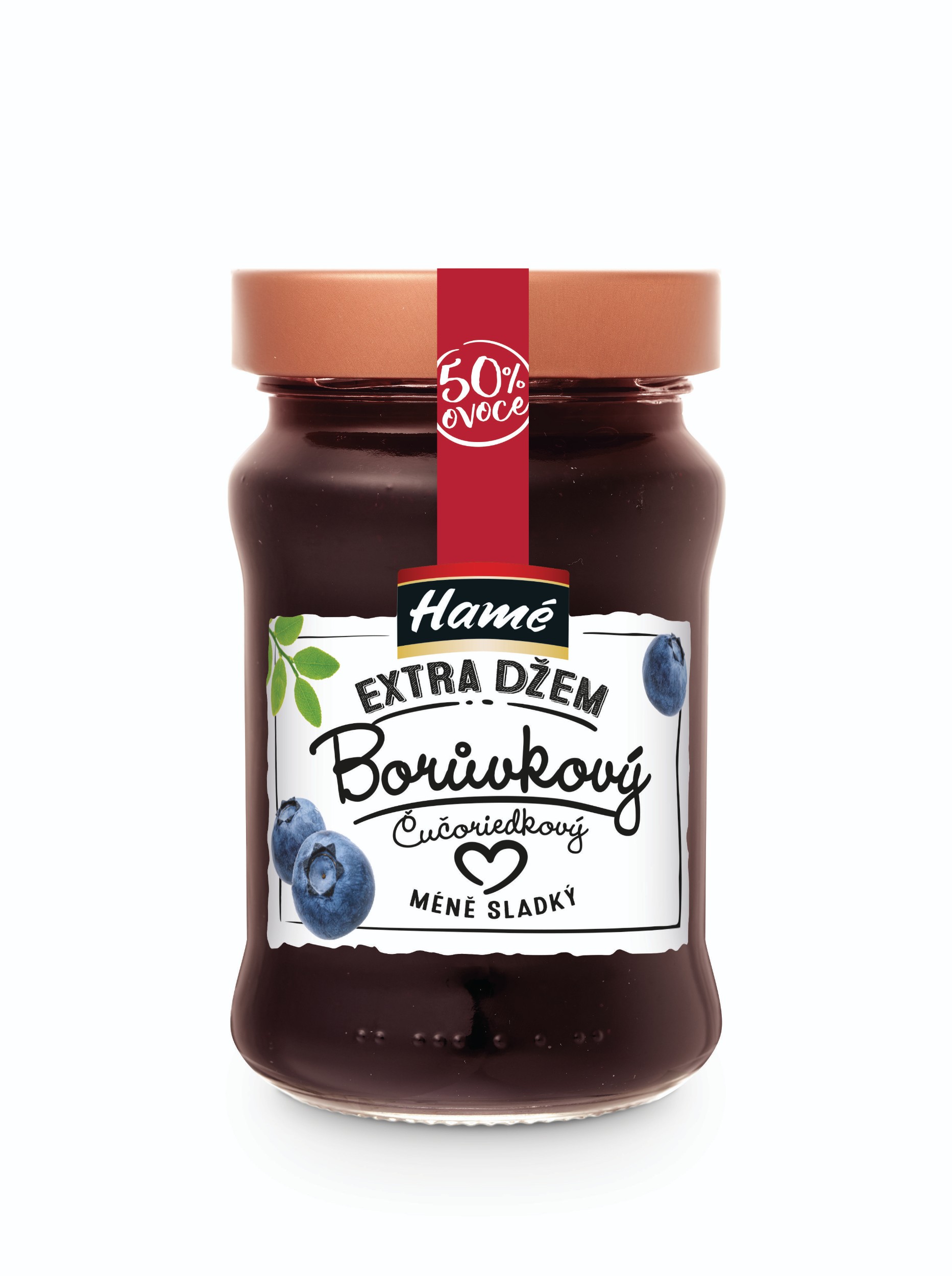 Trvanlivé potraviny - Hamé Extra Džem Borůvka méně sladký 340g
