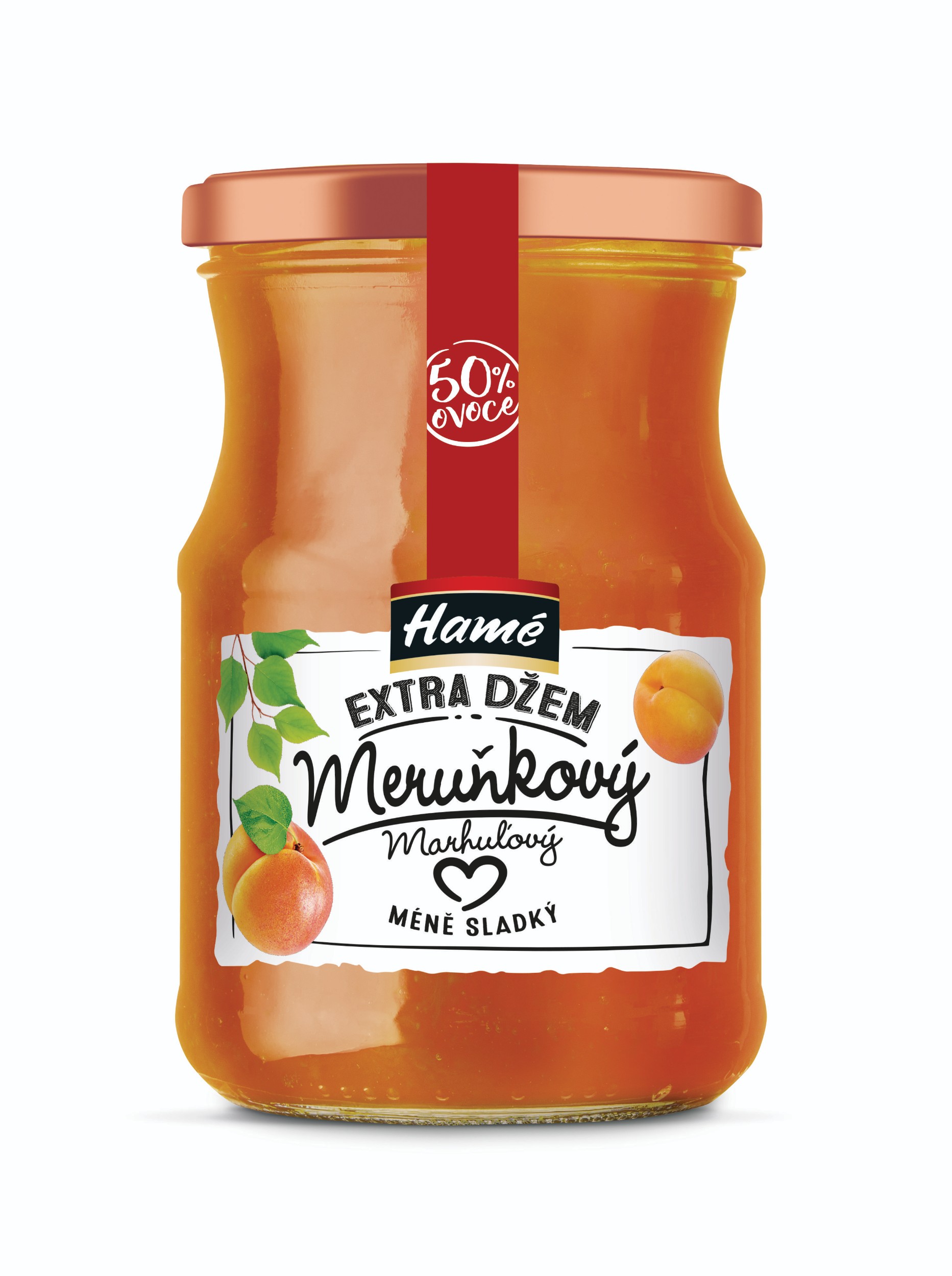 Trvanlivé potraviny - Hamé Extra Džem Meruňkový 640g