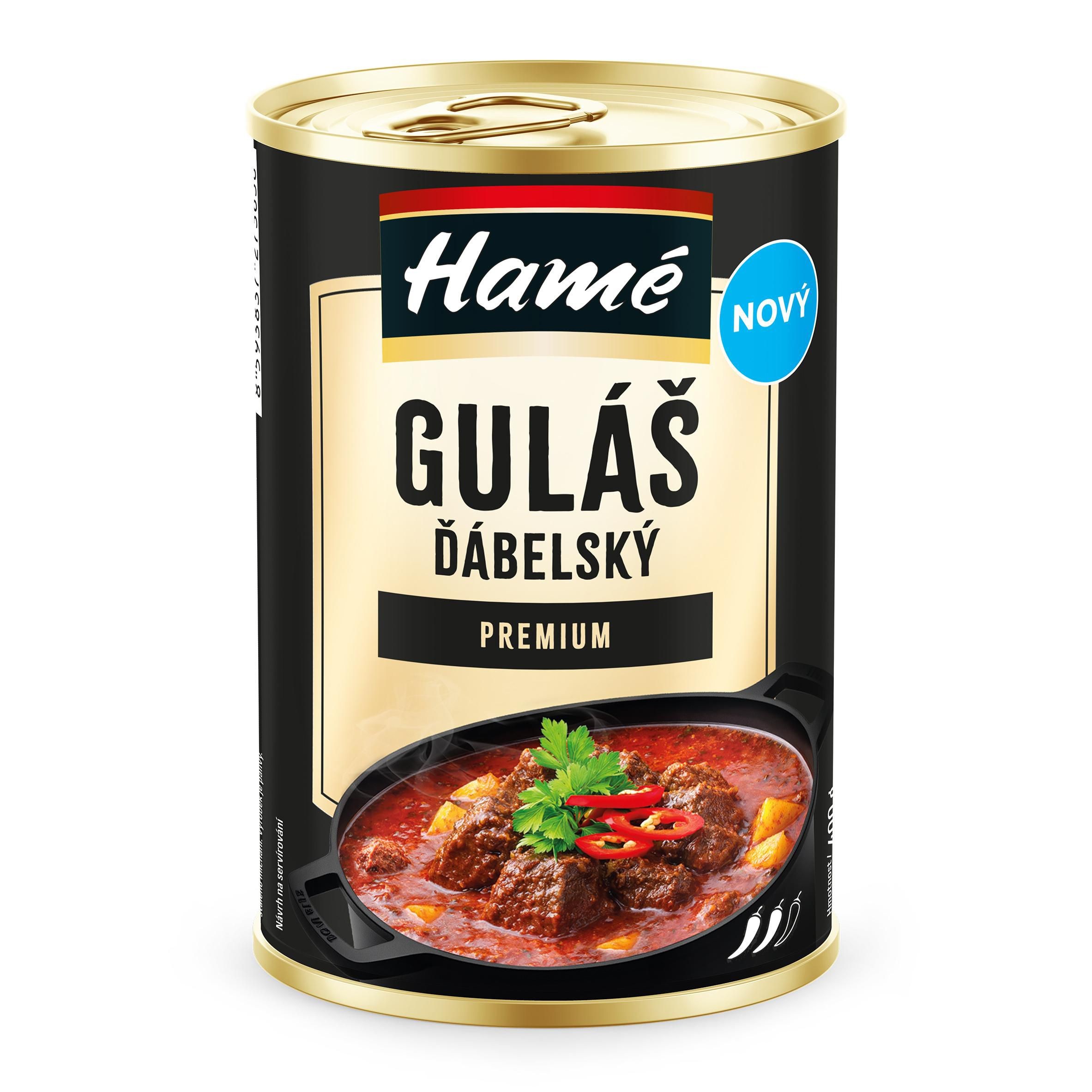 Trvanlivé potraviny - Hamé Guláš ďábelský premium 400g