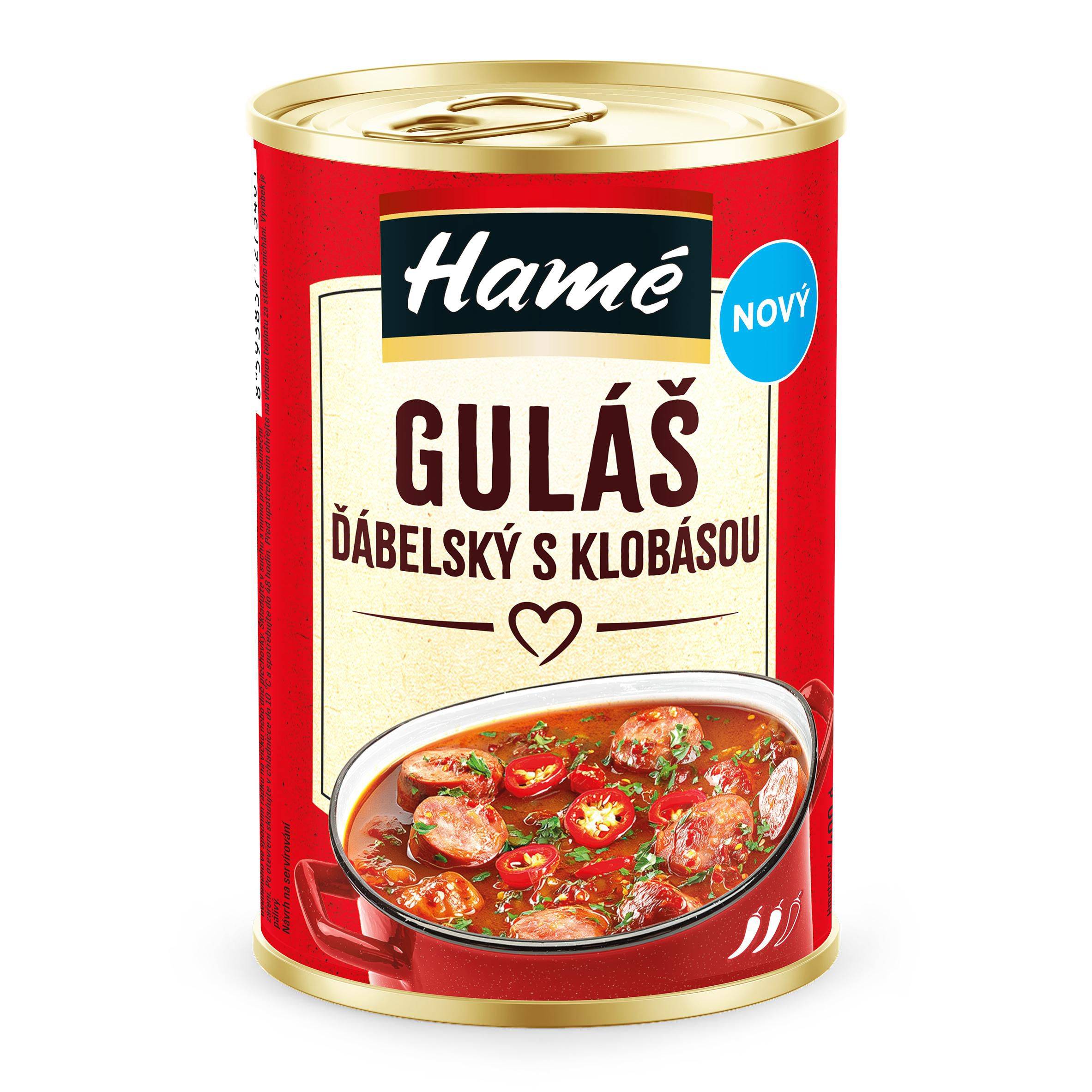 Trvanlivé potraviny - Hamé Guláš ďábelský s klobásou 400g