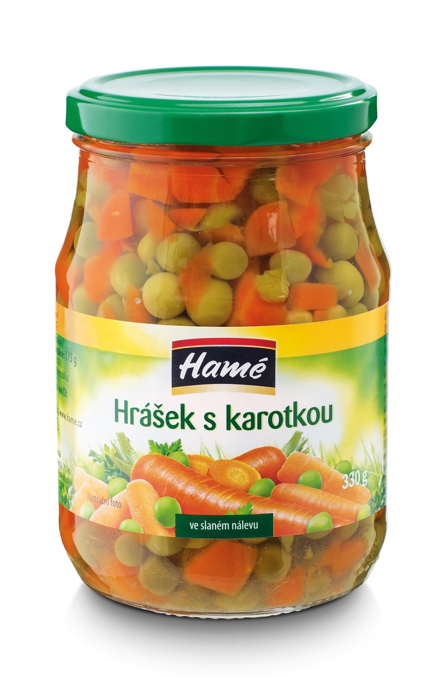 Trvanlivé potraviny - Hamé Hrášek s karotkou 330 g