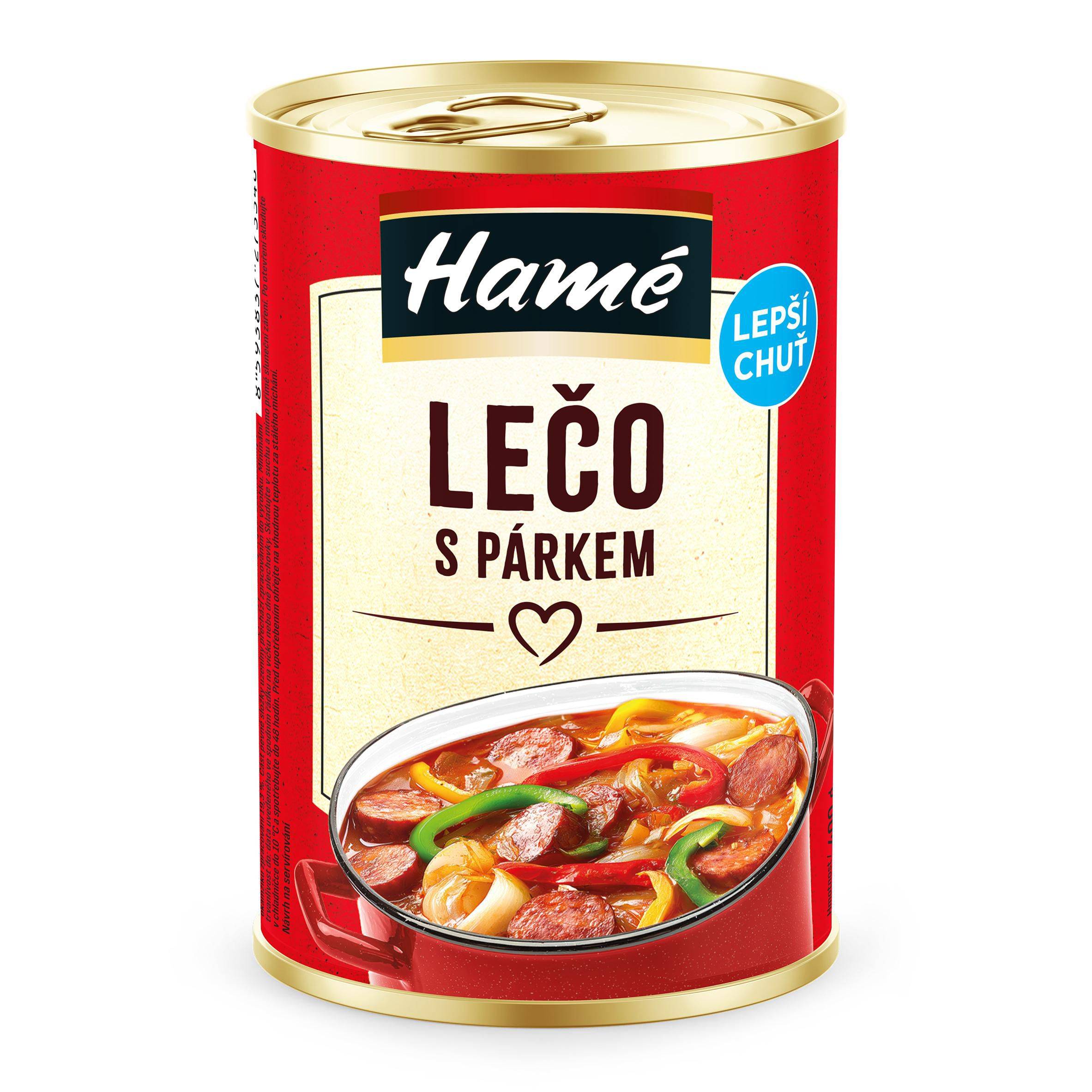 Trvanlivé potraviny - Hamé Lečo s párkem 400g
