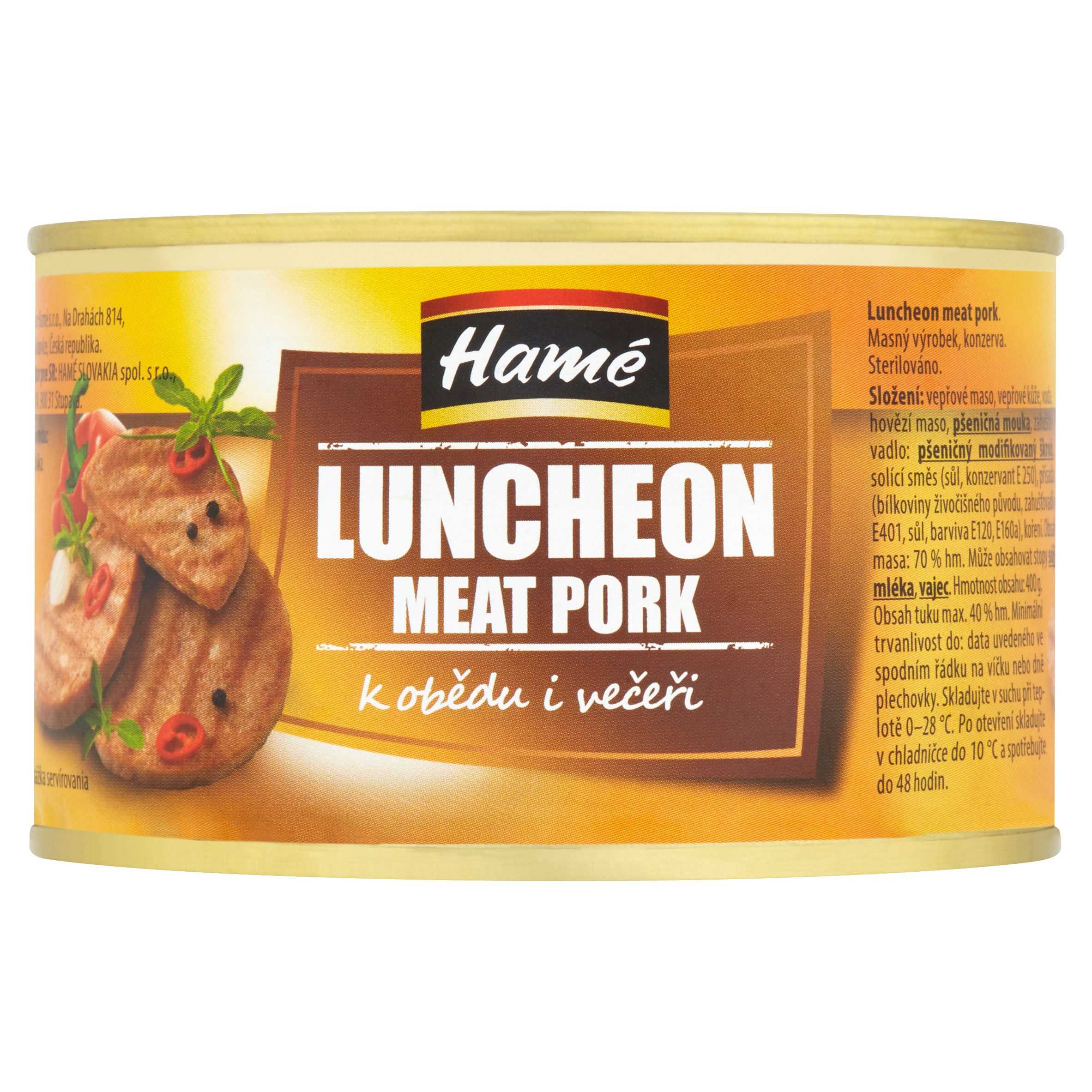 Trvanlivé potraviny - Hamé Luncheon meat pork 400 g
