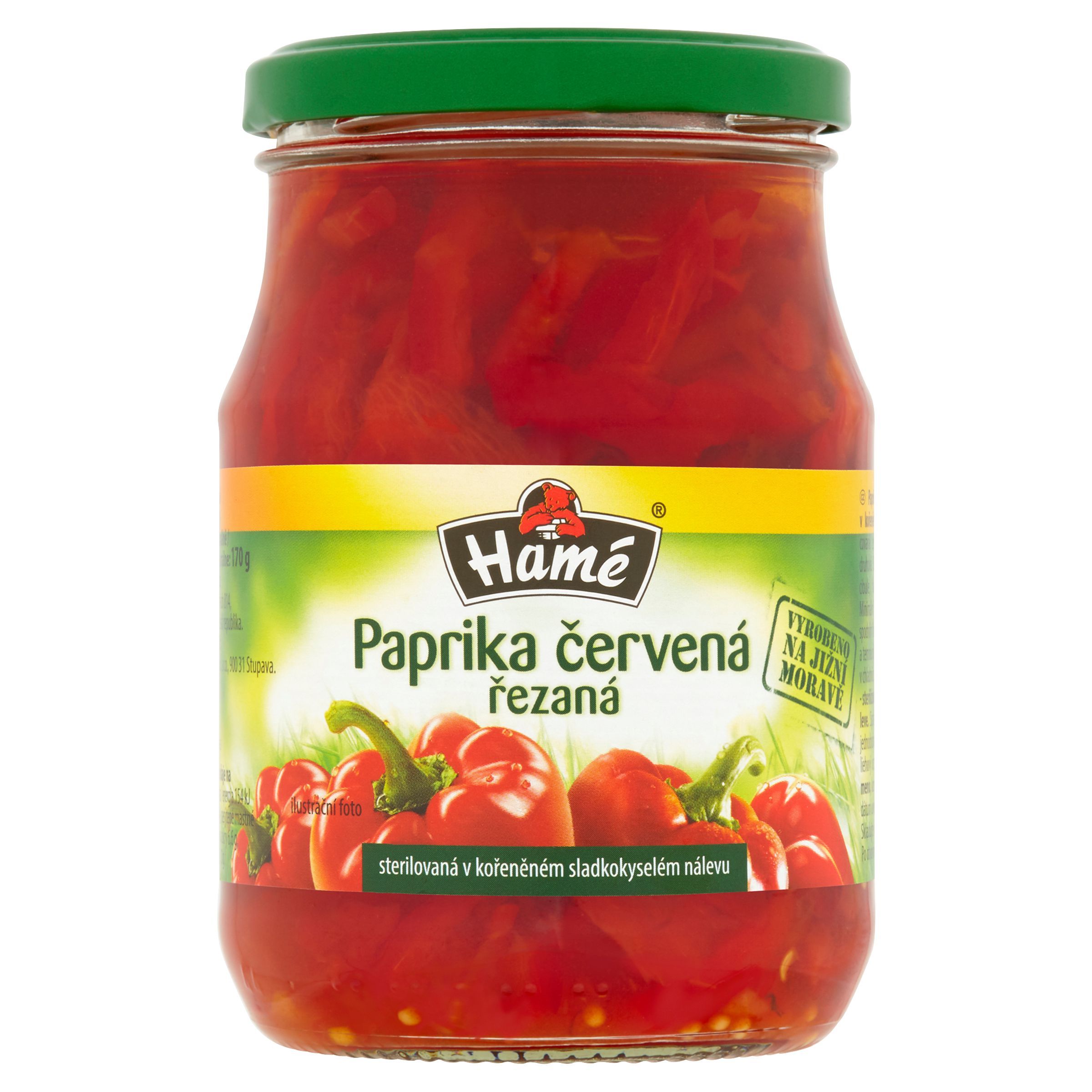 Trvanlivé potraviny - Hamé Paprika červená řezaná 340 g