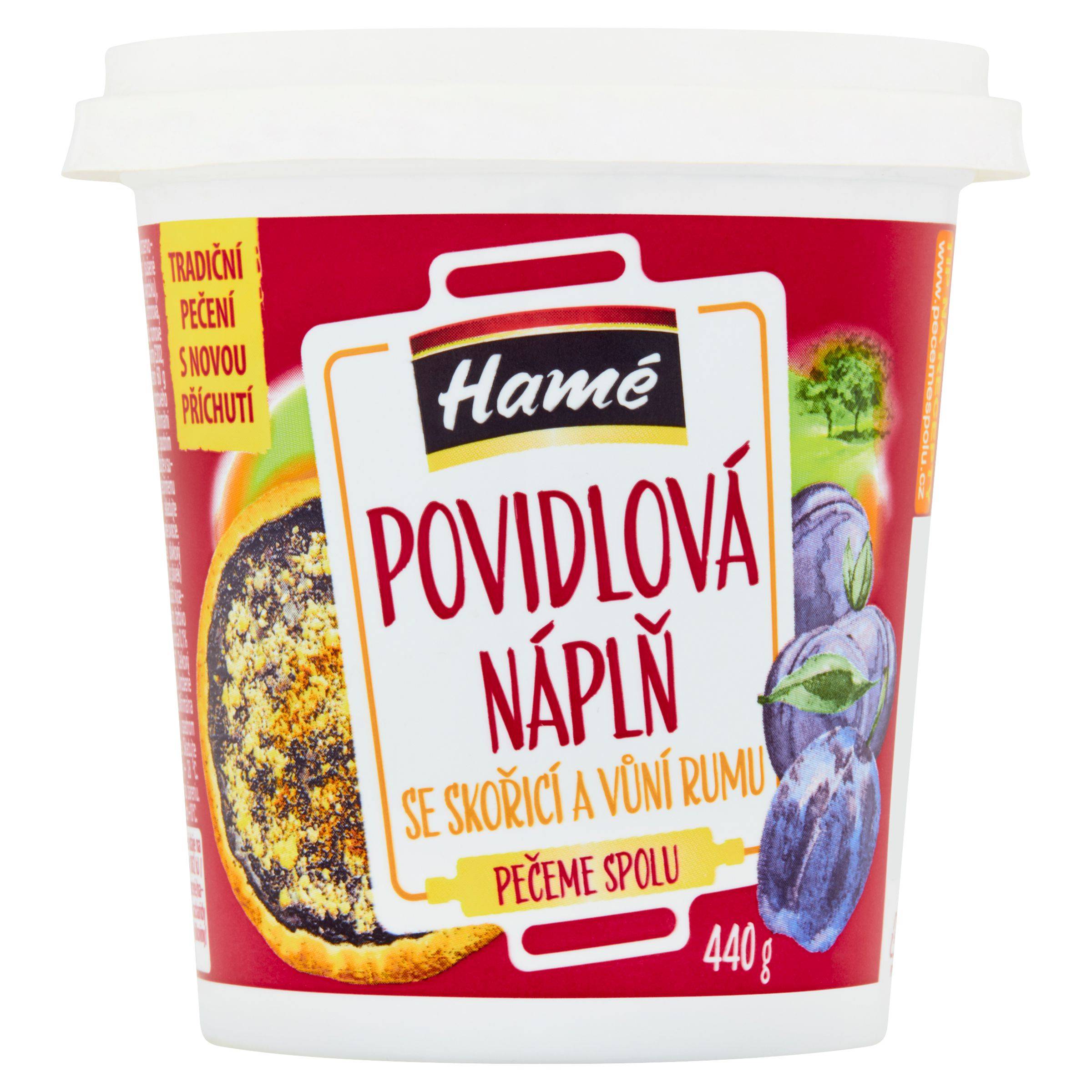Hamé Povidlová náplň se skořicí a vůní rumu 440g-1