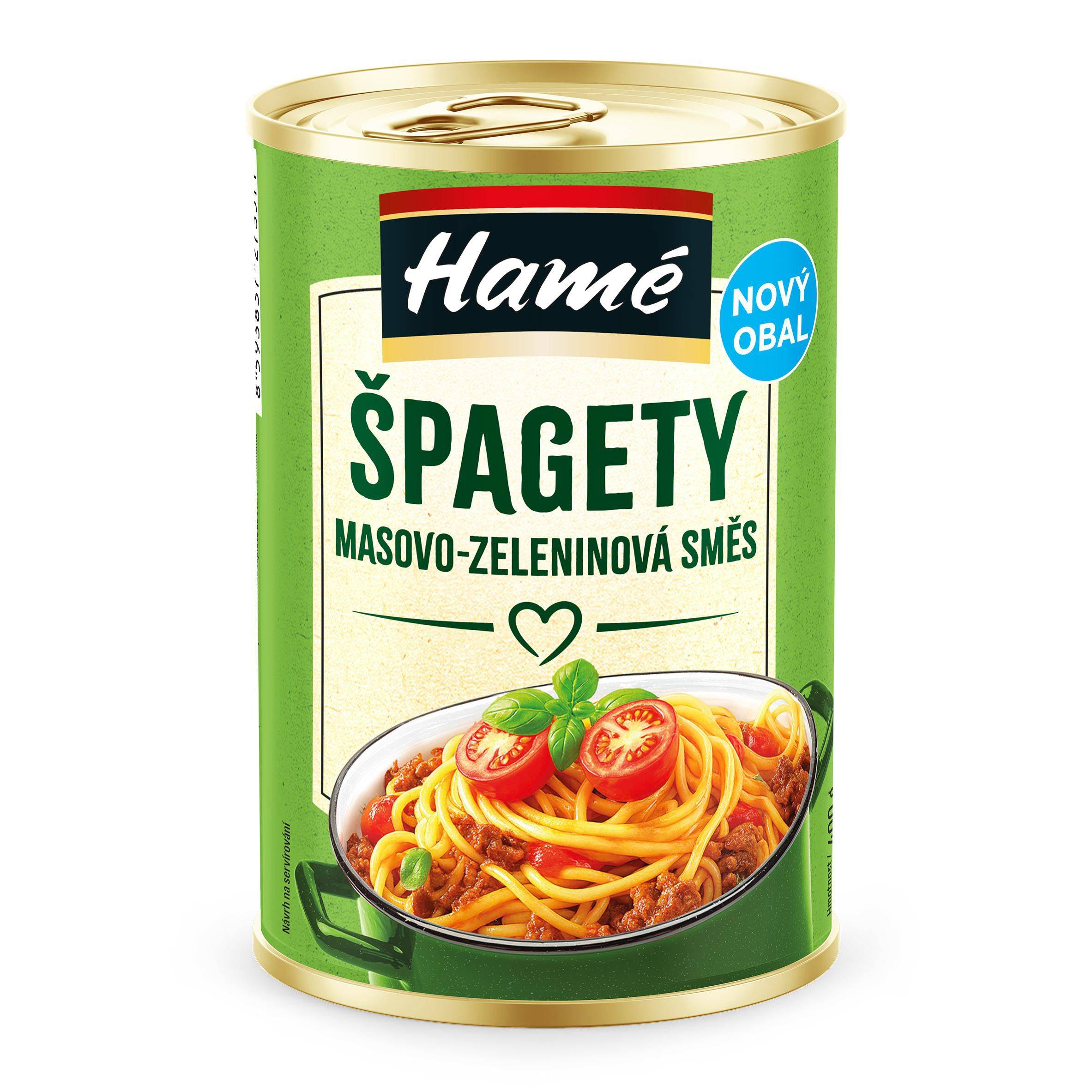 Trvanlivé potraviny - Hamé Špagety masovo-zeleninová směs 400g