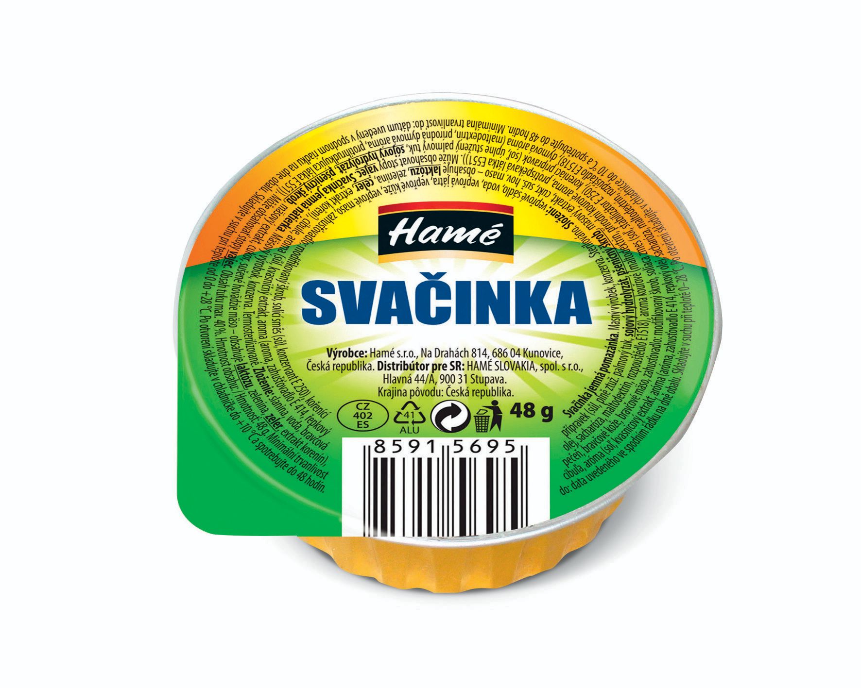 Trvanlivé potraviny - Hamé Svačinka jemná pomazánka 48 g