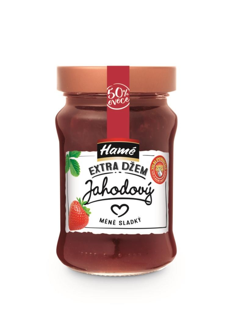 Trvanlivé potraviny - Hamé Sweet Extra Jam jahoda méně sladký 340 g