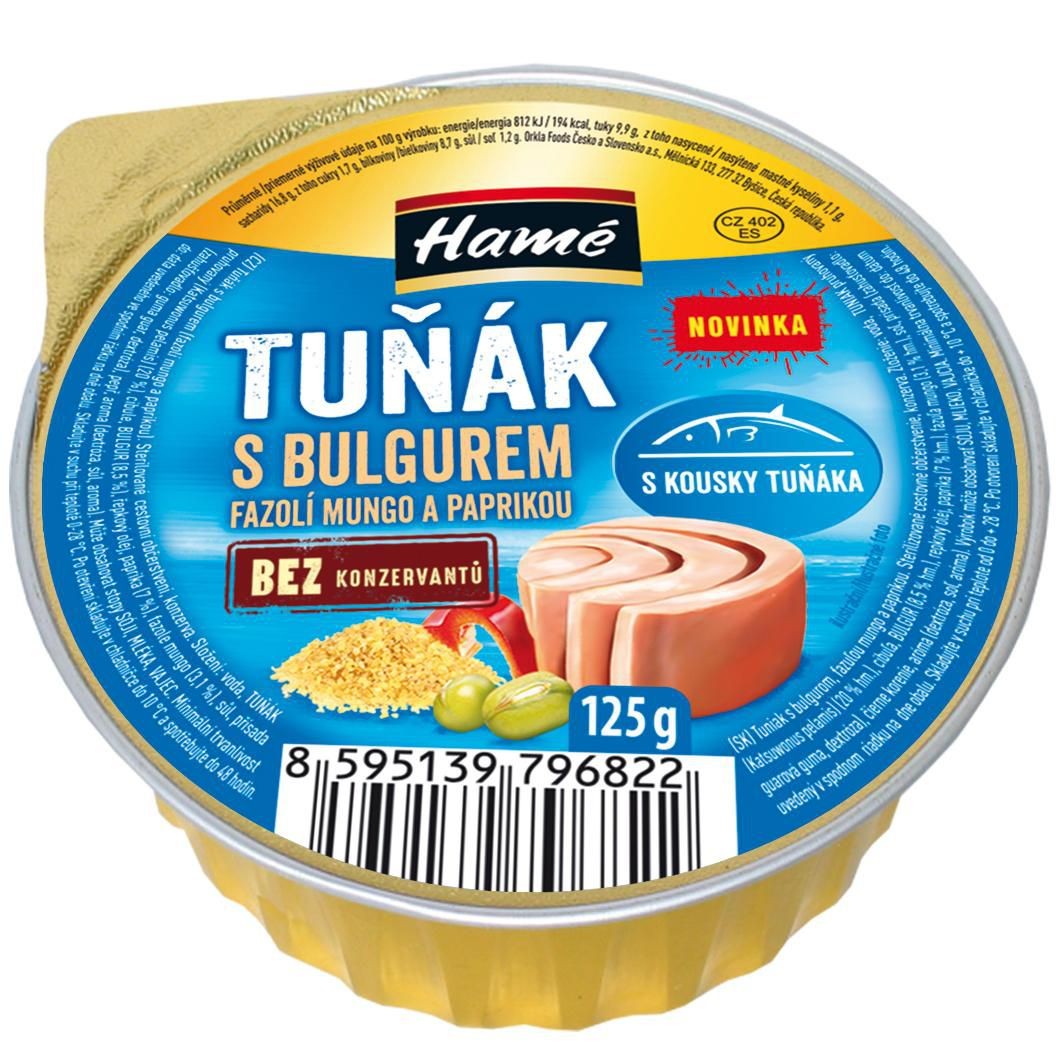 Trvanlivé potraviny - Hamé Tuňák s bulgurem, fazolí mungo a červenou paprikou 125g