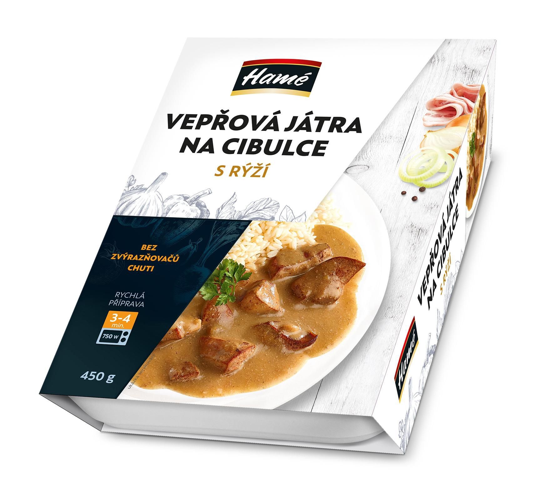 Hotová jídla - Hamé Vepřová játra s rýží 450g