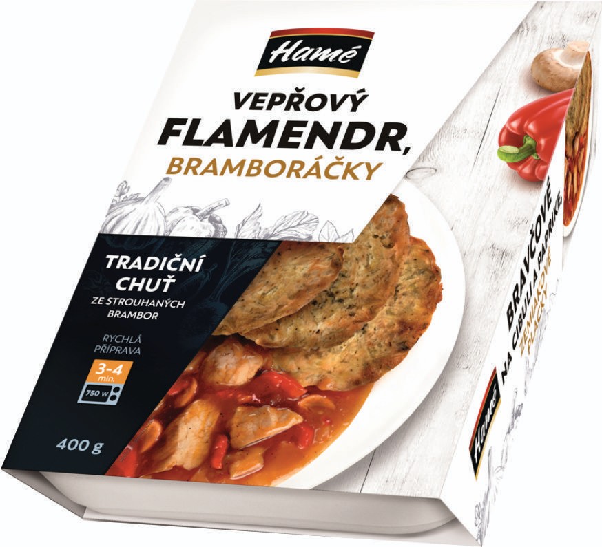 Hotová jídla - Hamé Vepřový flamendr s bramboráky 400g