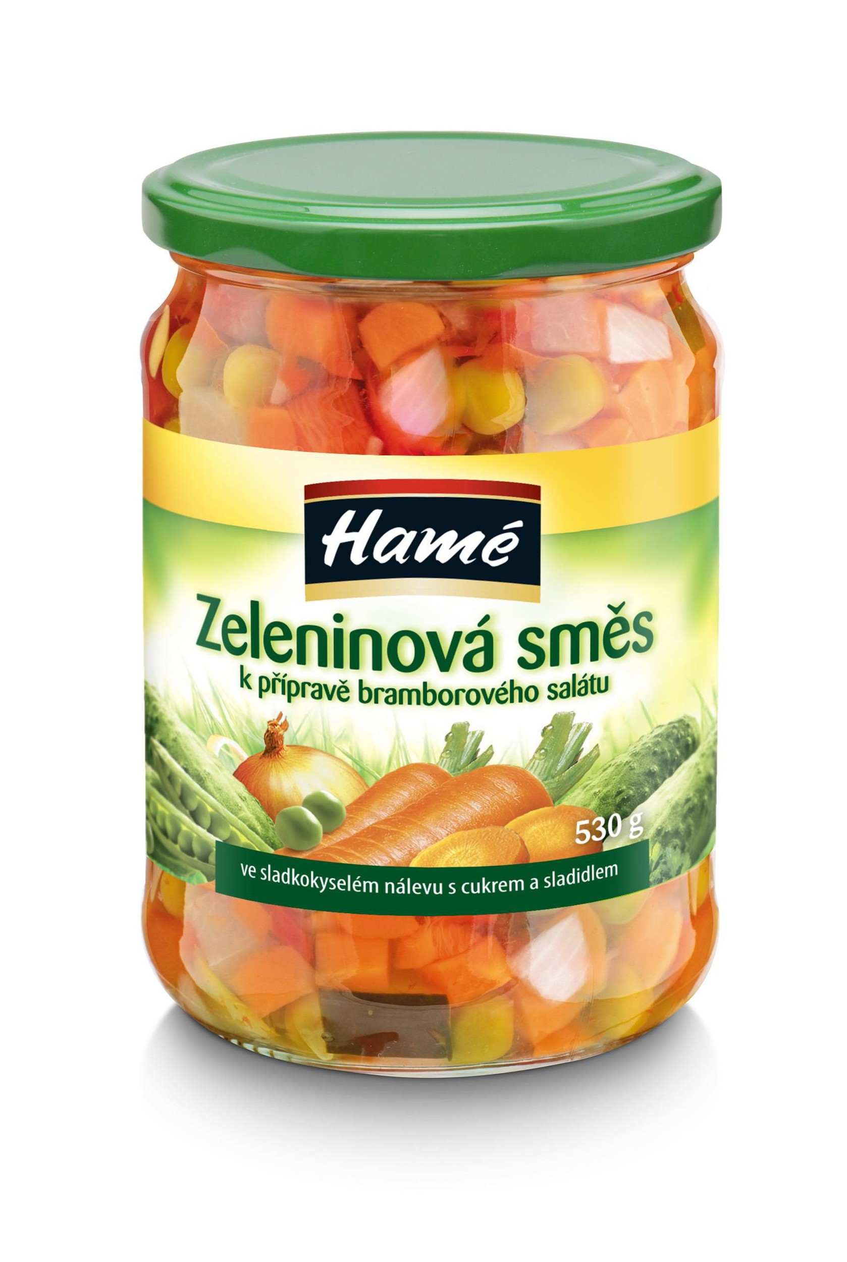 Trvanlivé potraviny - Hamé Zeleninová směs k přípravě bramborového salátu 530g